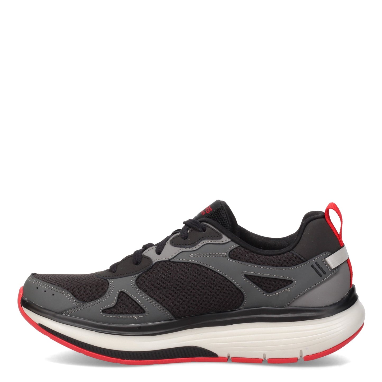 Peltz Shoes Men's Skechers GO WALK Arch Fit Workout Walker BLACK GREY 216441-BKGY