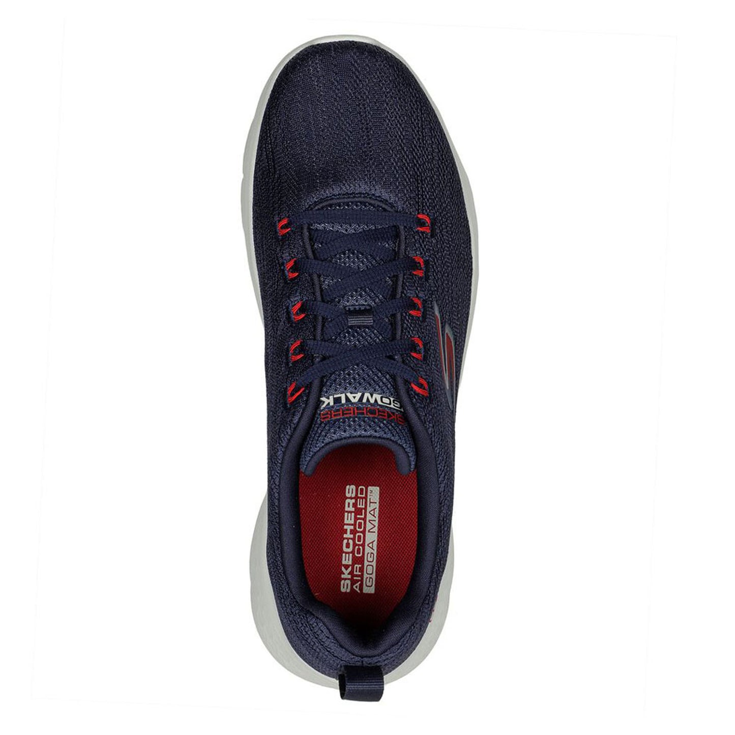 Peltz Shoes Men's Skechers GO WALK Flex - Quota Walking Shoe NAVY RED 216481-NVRD