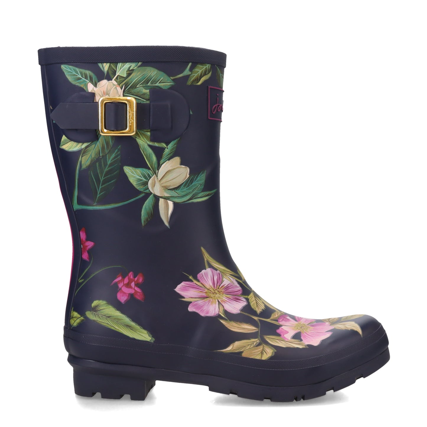 Peltz Shoes Women's Joules Mollywelly Rain Boot NAVY FLOWER 216564-NAVFLORL