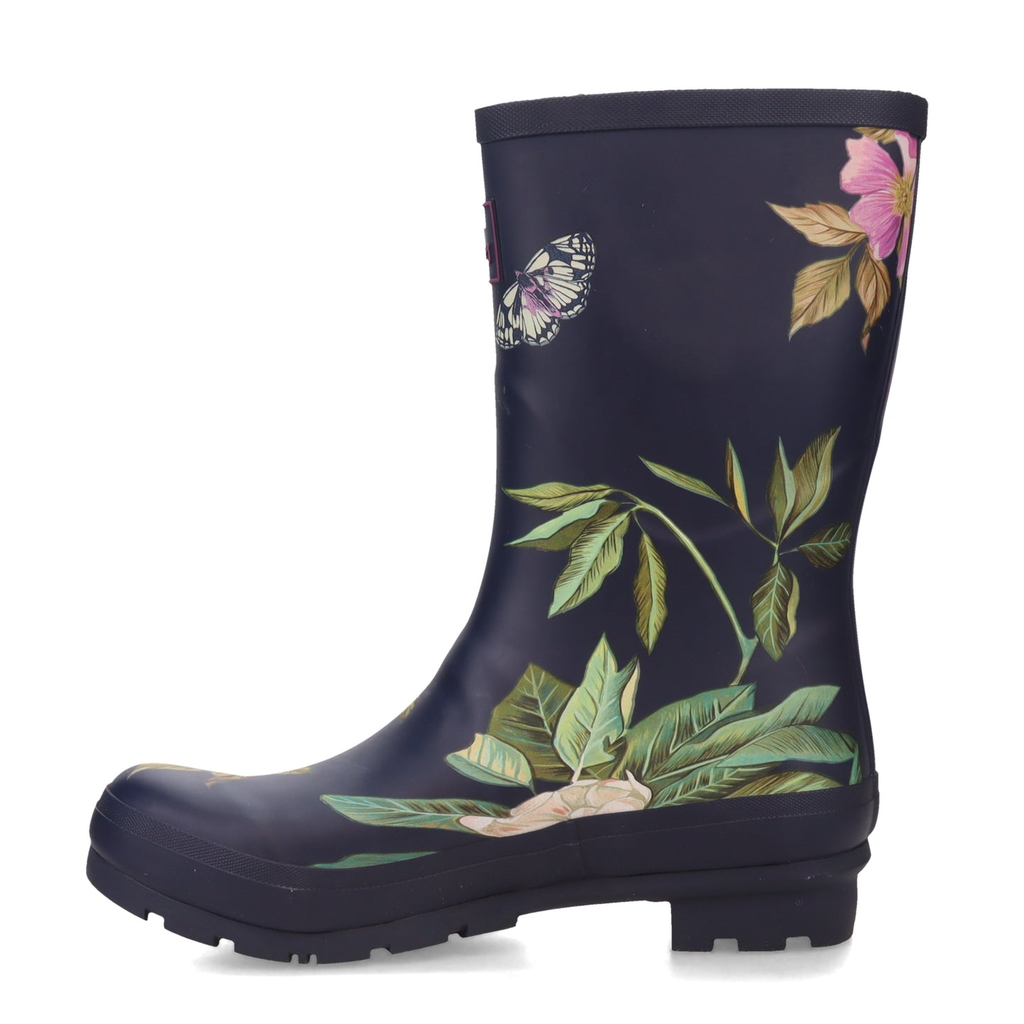 Peltz Shoes Women's Joules Mollywelly Rain Boot NAVY FLOWER 216564-NAVFLORL