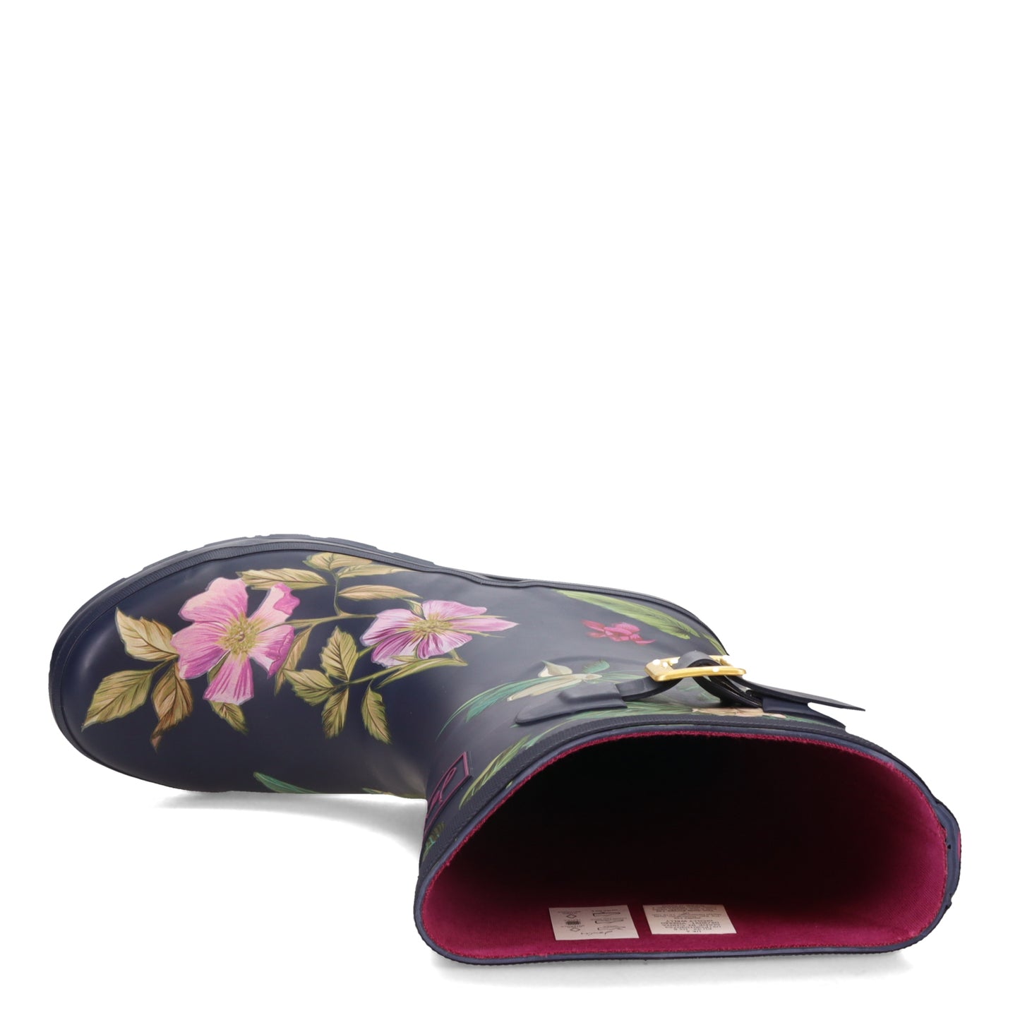 Peltz Shoes Women's Joules Mollywelly Rain Boot NAVY FLOWER 216564-NAVFLORL