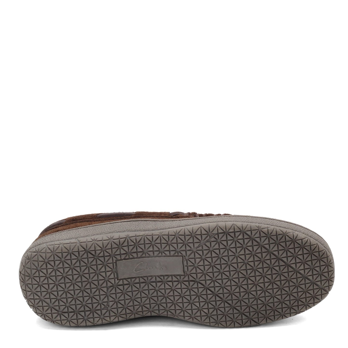 Peltz Shoes Men's Clarks Moccasin Slipper DARK BROWN 22SH-011-SIM DB