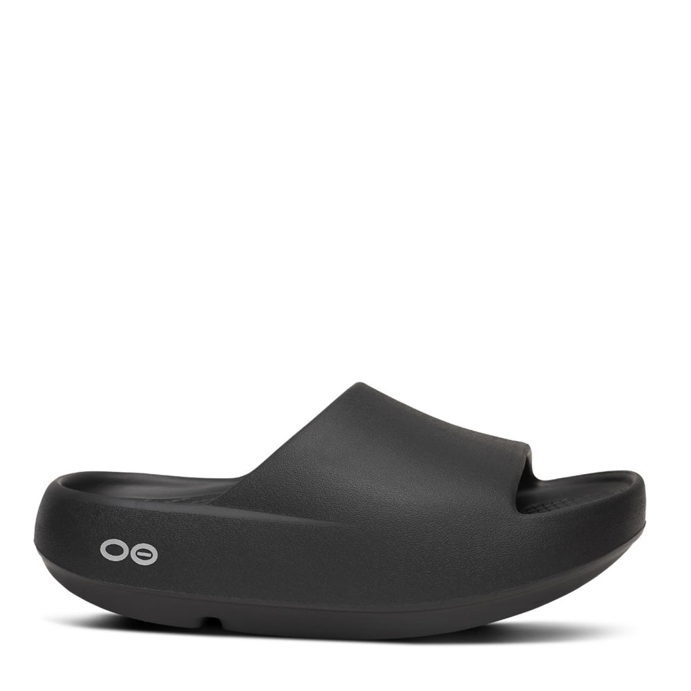 Oofos OOAHH PLUS ブラック 28センチ Unisex OOfos, OOahh PLUS Sandal — Peltz Shoes