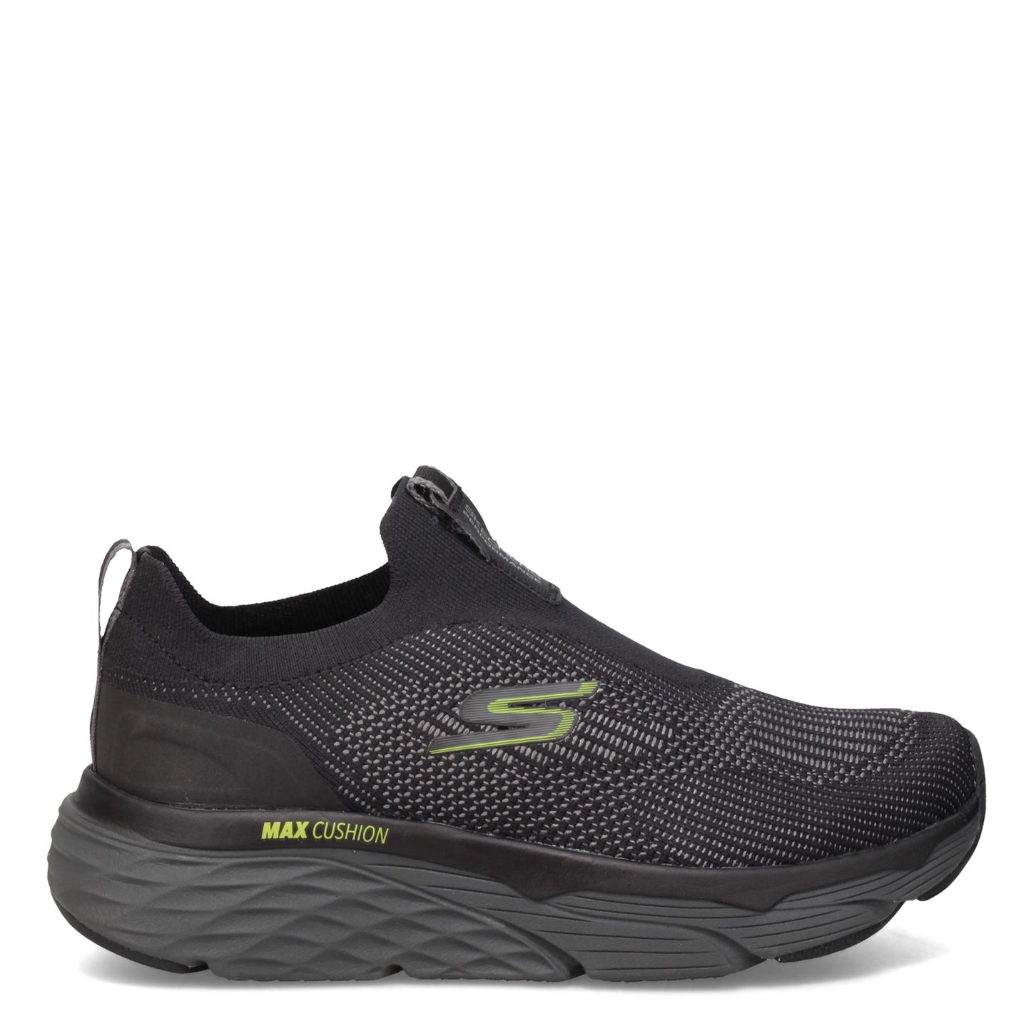 Peltz Shoes Men's Skechers Max Cushioning Elite - Amplifier Sneaker - Wide Width BLACK LIME 220061WW-BKLM