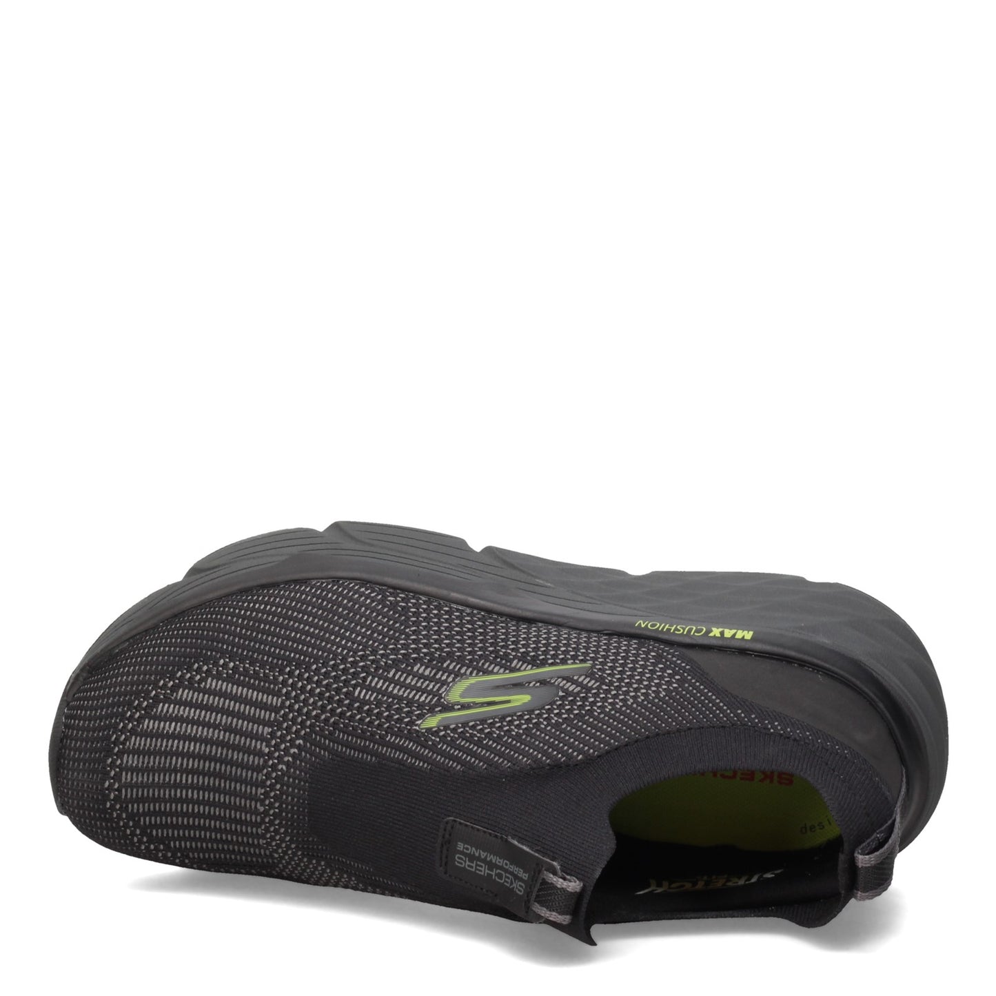 Peltz Shoes Men's Skechers Max Cushioning Elite - Amplifier Sneaker - Wide Width BLACK LIME 220061WW-BKLM