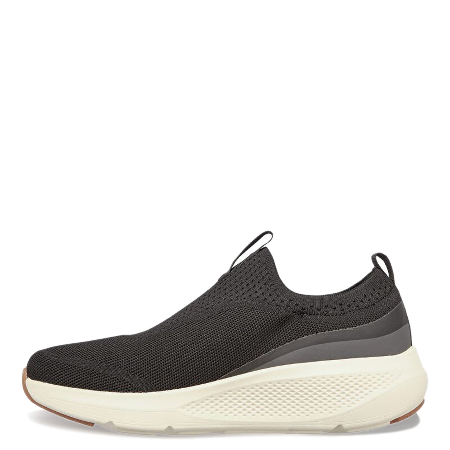 Peltz Shoes Men's Skechers GOrun Elevate - Upraise Sneaker - Wide Width BLACK WHITE 220185WW-BKW