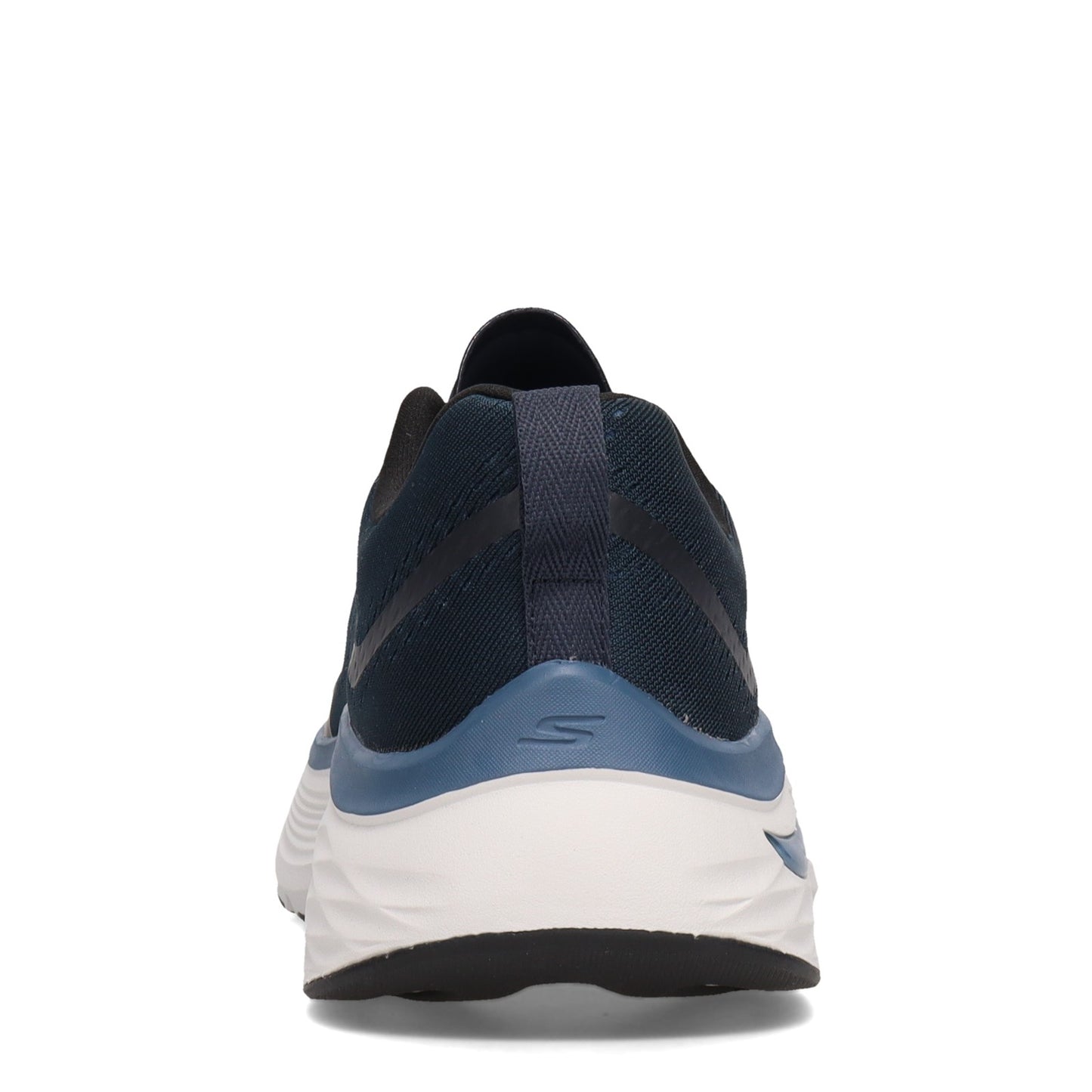 Peltz Shoes Men's Skechers Max Cushioning Arch Fit Walking Shoe NAVY ORANGE 220196-NVOR