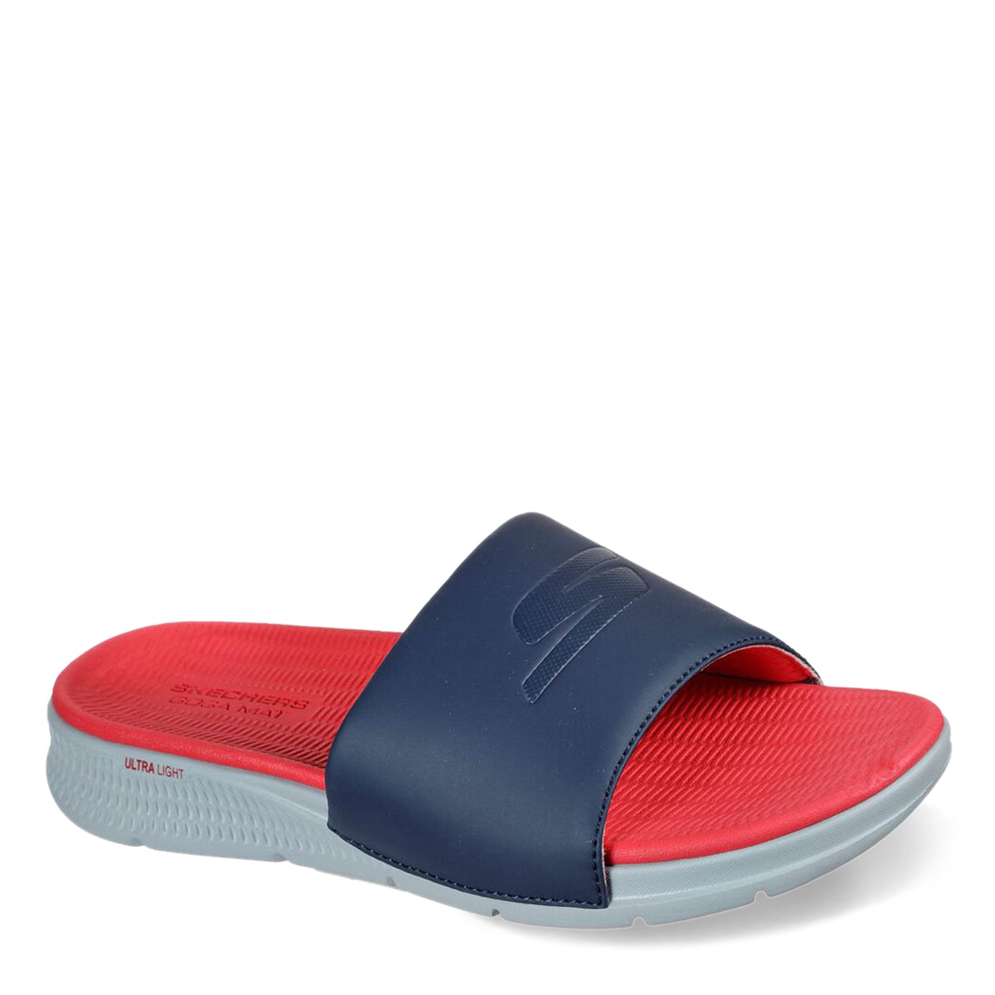 Peltz Shoes Men's Skechers GO Consistent Sandal NAVY RED 229030-NVRD