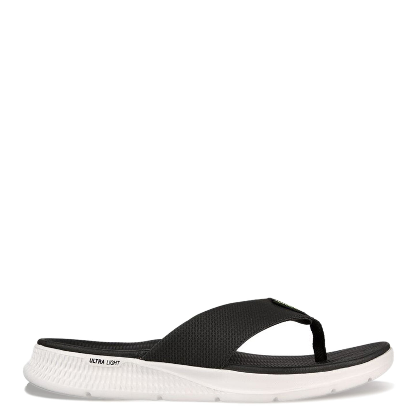 Peltz Shoes Men's Skechers GO Consistent Sandal - Synthwave Sandal BLACK / WHITE 229035-BLK