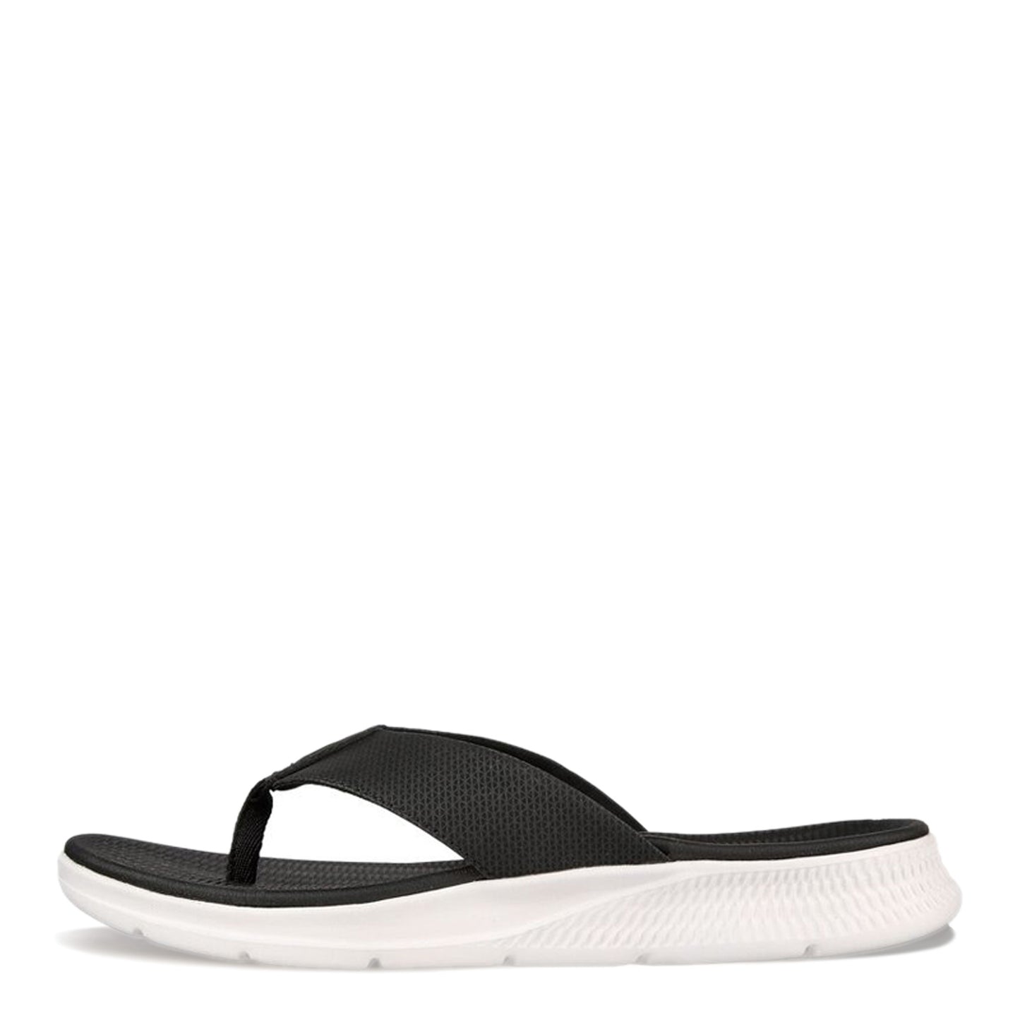 Peltz Shoes Men's Skechers GO Consistent Sandal - Synthwave Sandal BLACK / WHITE 229035-BLK