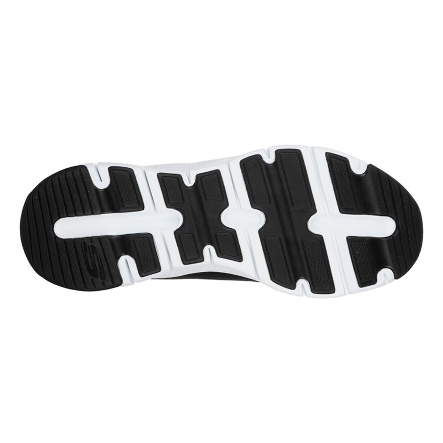 Peltz Shoes Men's Skechers Arch Fit Walking Shoe BLACK- WHI 232040-BKW
