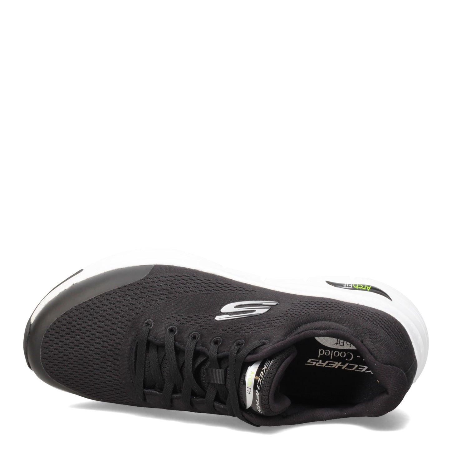 Peltz Shoes Men's Skechers Arch Fit Walking Shoe BLACK- WHI 232040-BKW