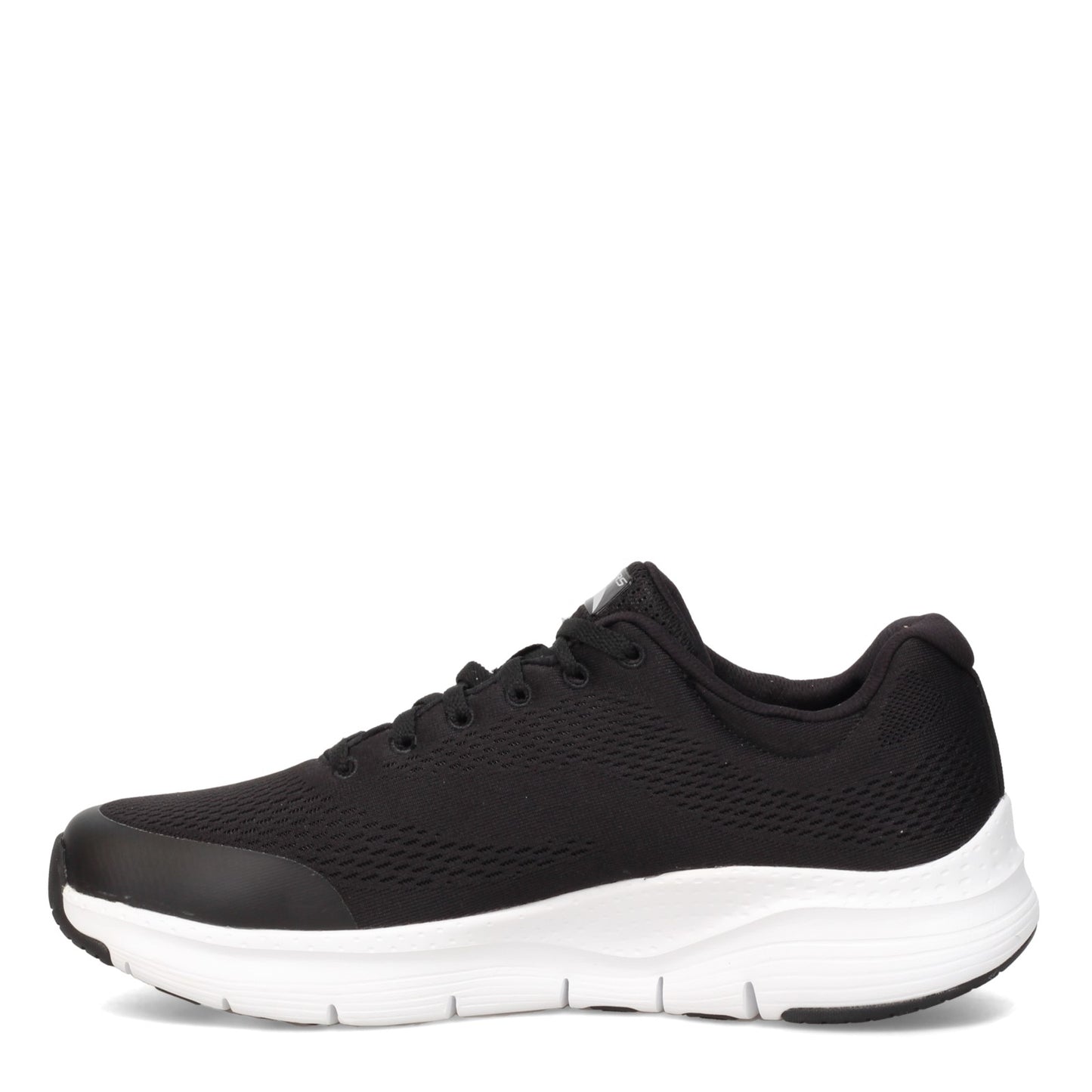 Peltz Shoes Men's Skechers Arch Fit Walking Shoe - Wide Width BLACK- WHI 232040WW-BKW
