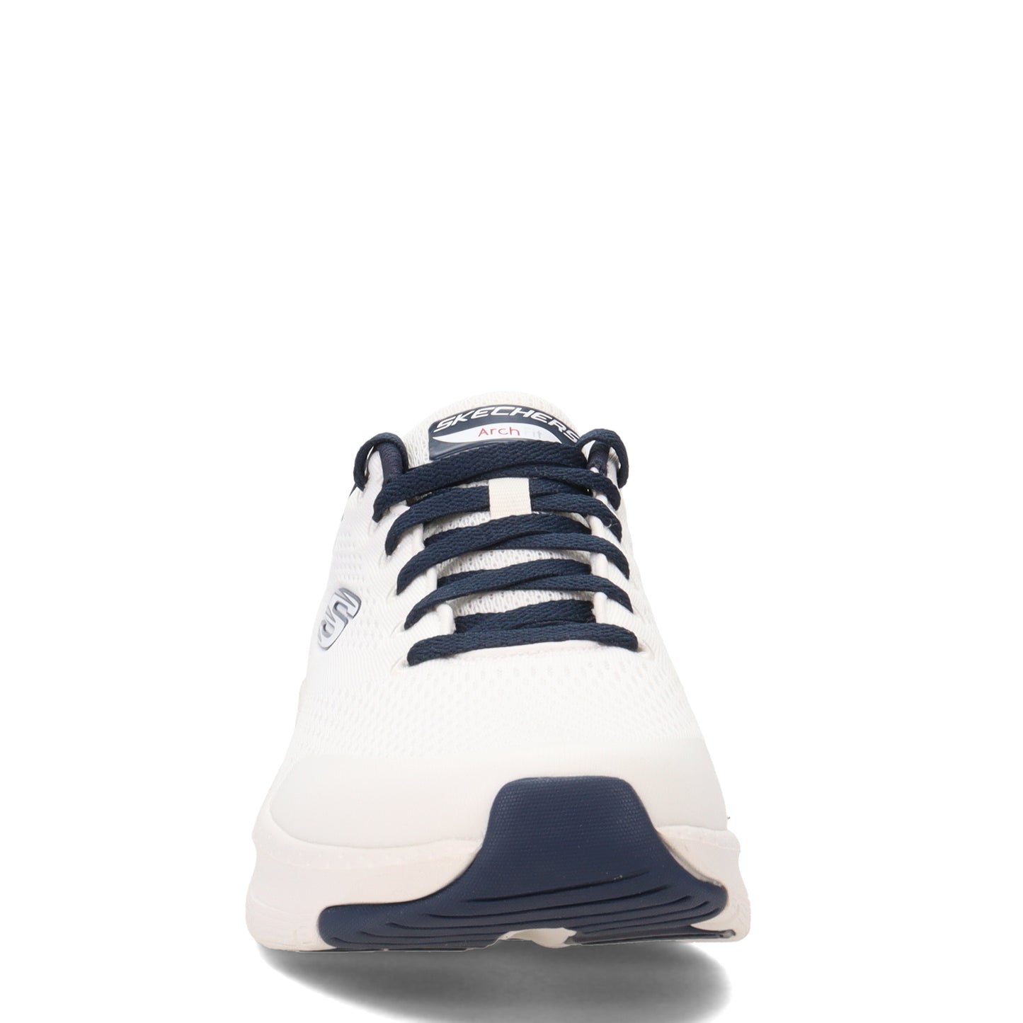 Peltz Shoes Men's Skechers Arch Fit Walking Shoe - Wide Width WHITE NAVY 232040WW-WNV