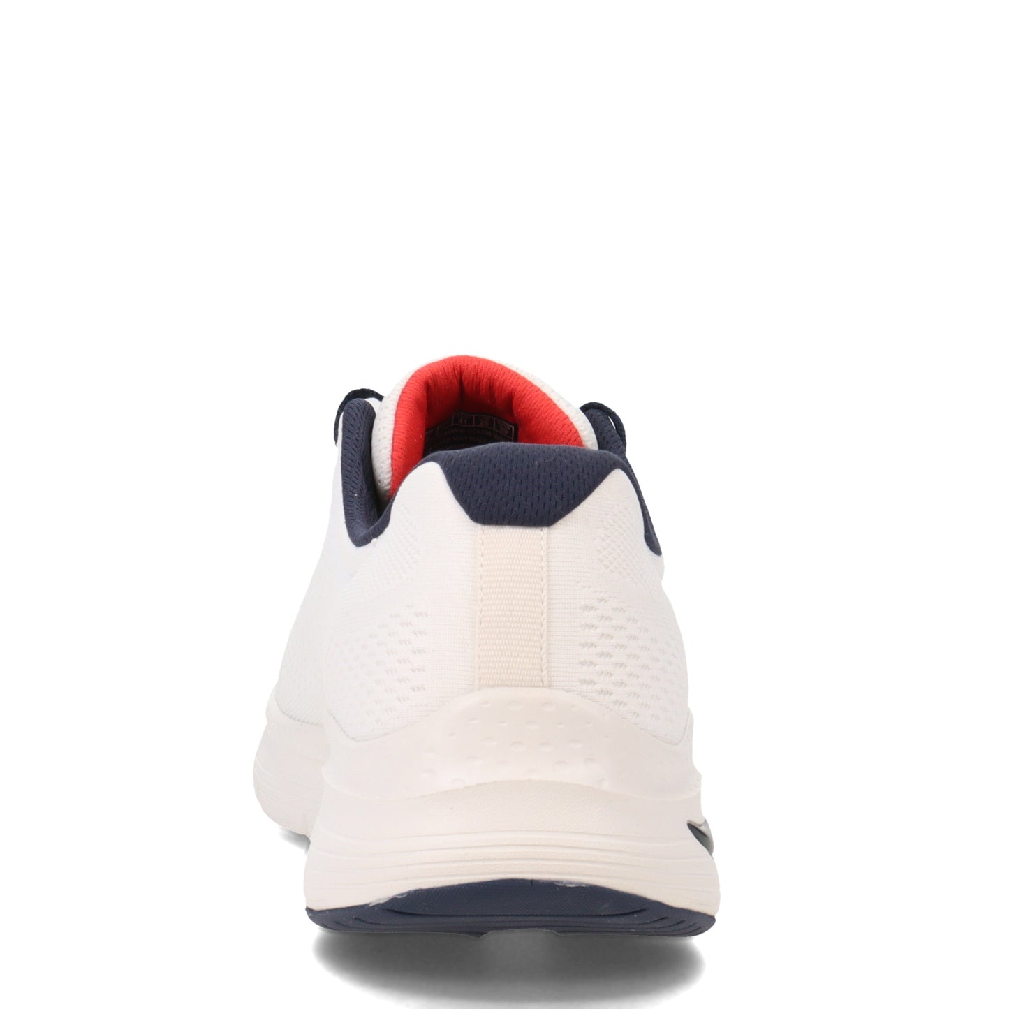 Peltz Shoes Men's Skechers Arch Fit Walking Shoe - Wide Width WHITE NAVY 232040WW-WNV