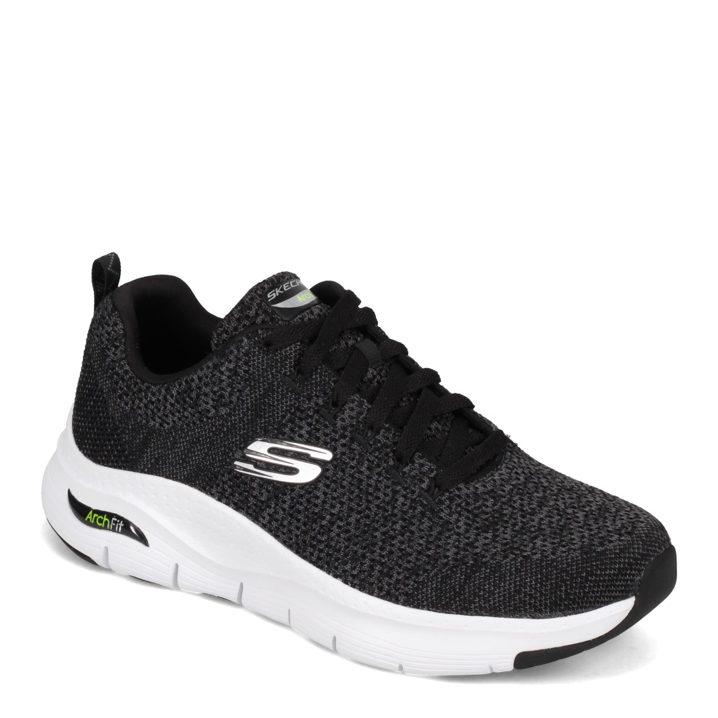 Peltz Shoes Men's Skechers Arch Fit - Paradyme Walking Shoe BLACK / WHITE 232041-BKW