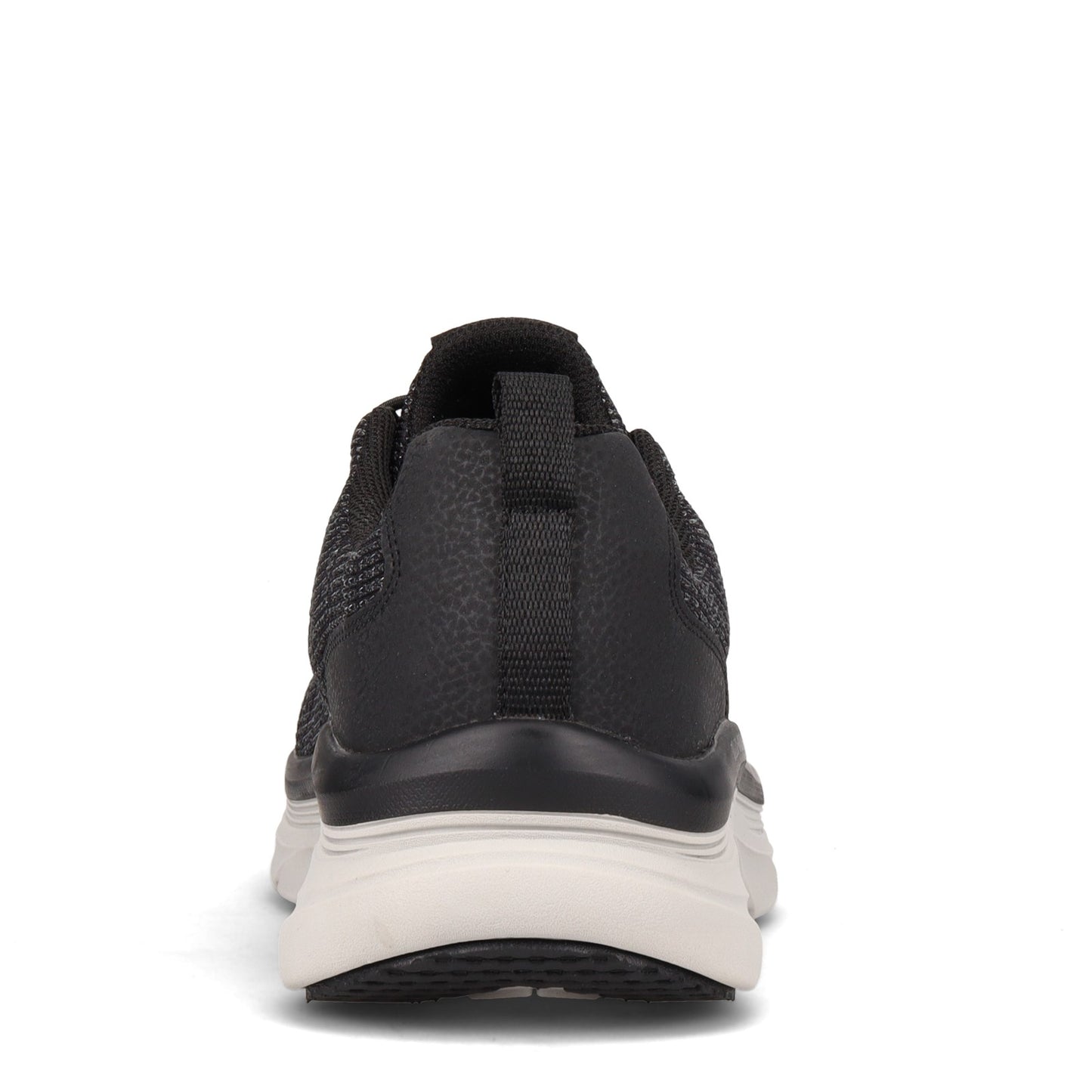 Peltz Shoes Men's Skechers Relaxed Fit: D'Lux Walker - Pensive Walking Shoe BLACK / WHITE 232045-BKW