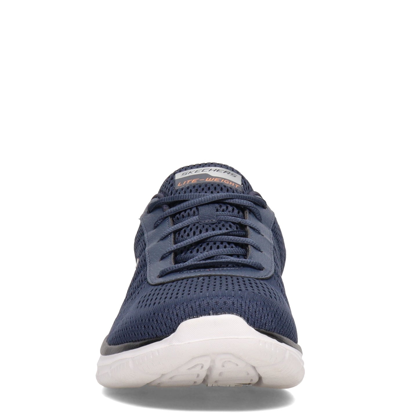 Peltz Shoes Men's Skechers Track - Moulton Walking Shoe NAVY ORANGE 232081-NVOR
