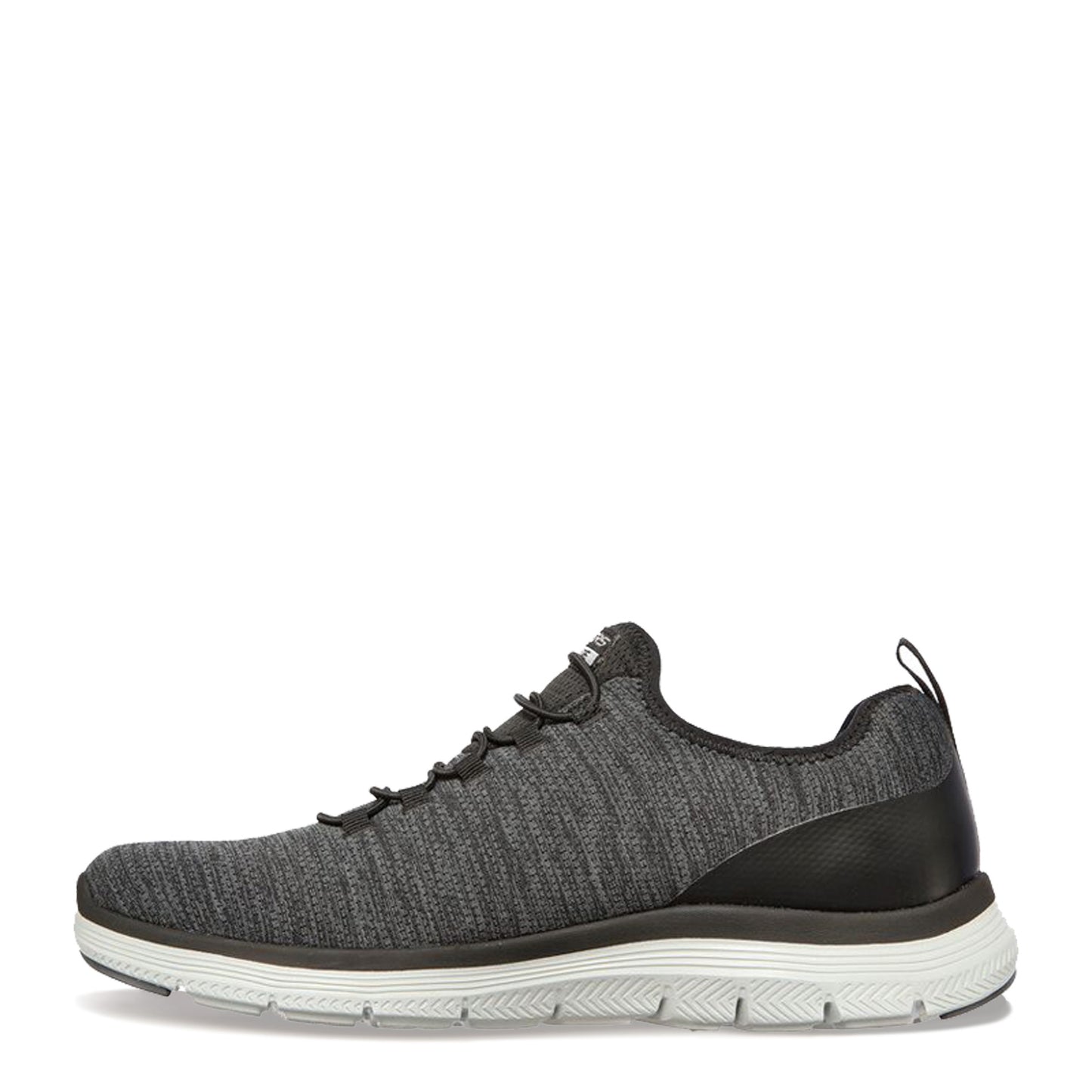 Peltz Shoes Men's Skechers Flex Advantage 4.0 - Contributor Walking Shoe - Wide Width Black Grey 232226W-BKGY