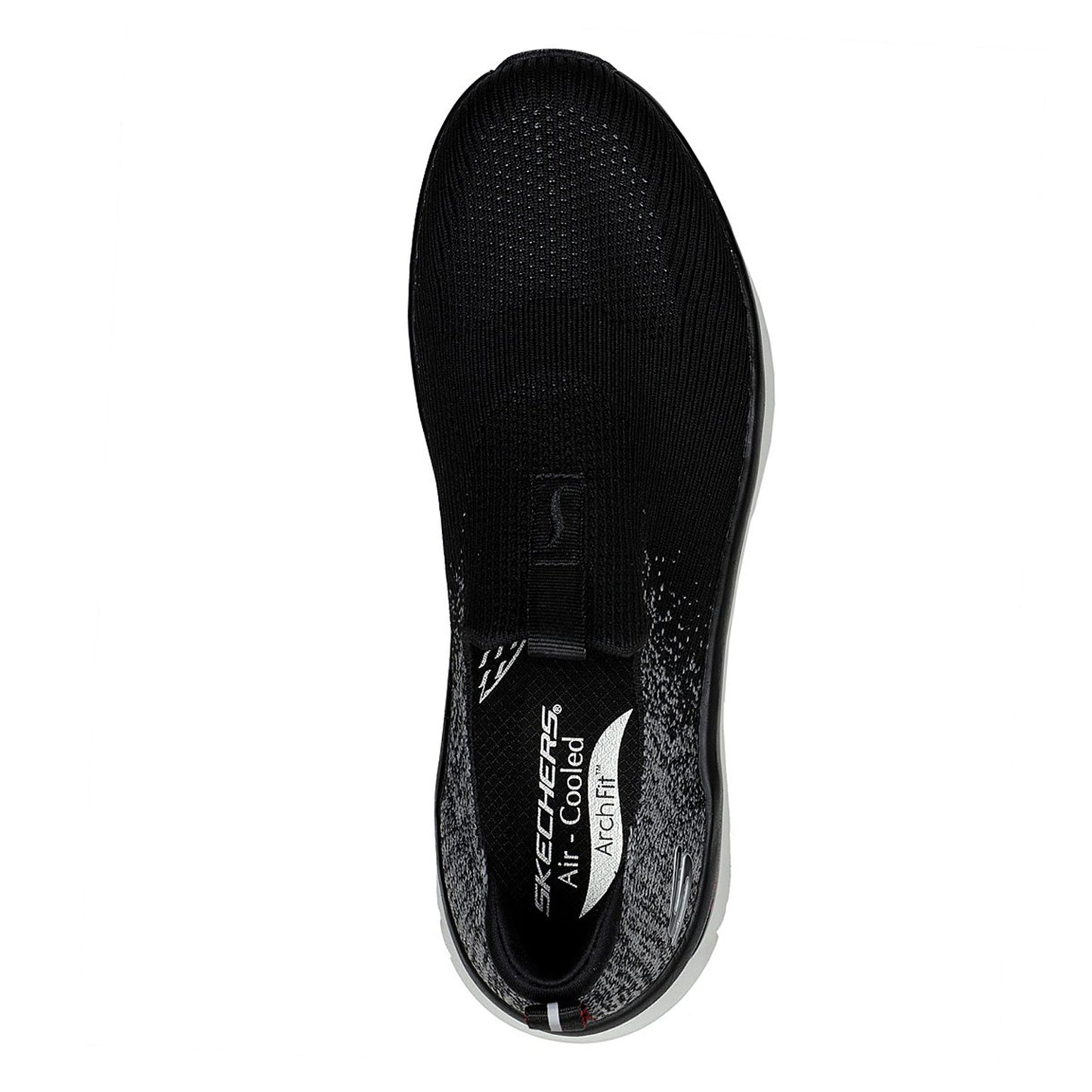 Peltz Shoes Men's Skechers Relaxed Fit: Arch Fit D'Lux Sneaker BLACK / WHITE 232504-BKW