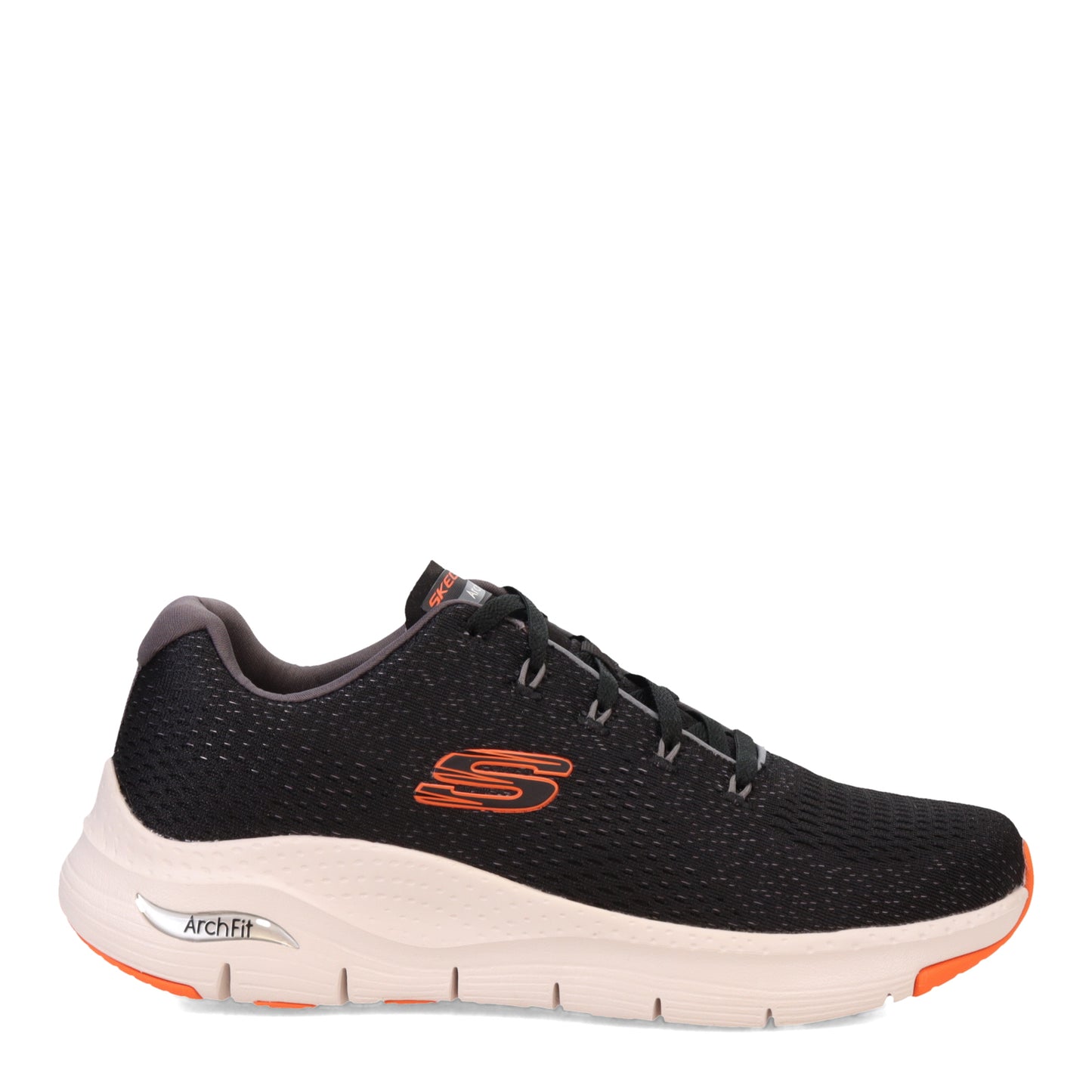 Peltz Shoes Men's Skechers Arch Fit – Takar Sneaker Black Orange 232601-BKOR