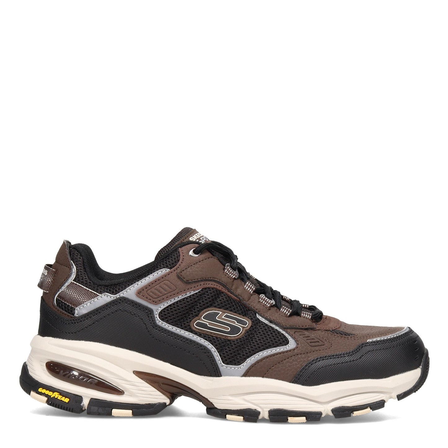 Peltz Shoes Men's Skechers Vigor 3.0 Sneaker Brown/Black 237145-BRBK
