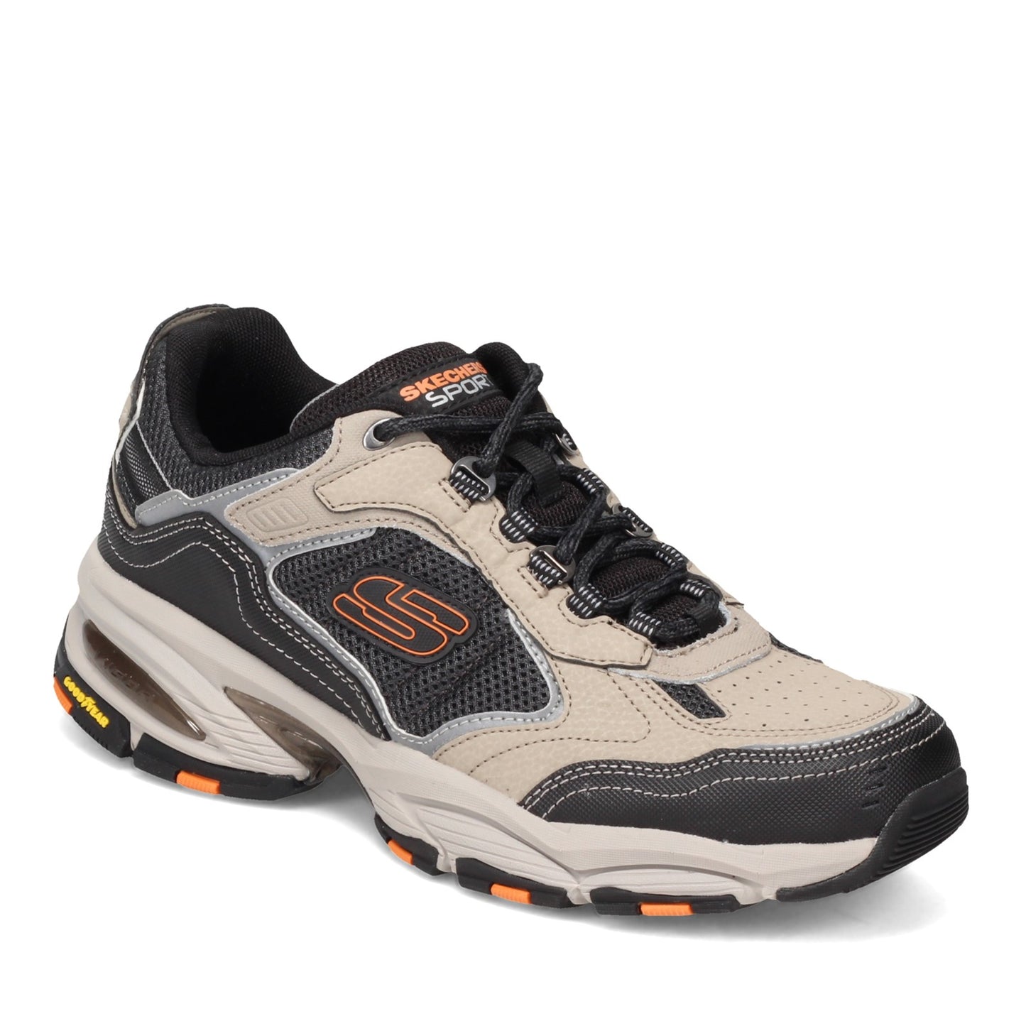 Peltz Shoes Men's Skechers Vigor 3.0 Sneaker - Wide Width Taupe/Black 237145W-TPBK
