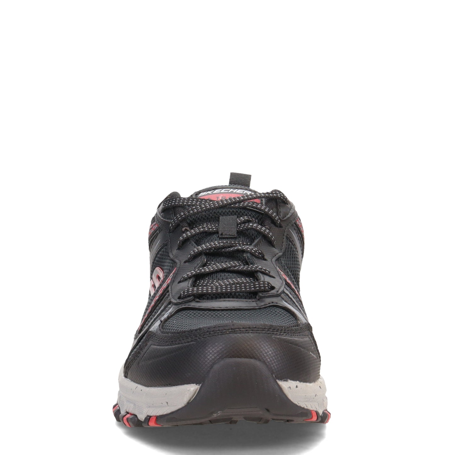 Peltz Shoes Men's Skechers Hillcrest - Vast Adventure Walking Shoe Black/Red 237266-BKRD