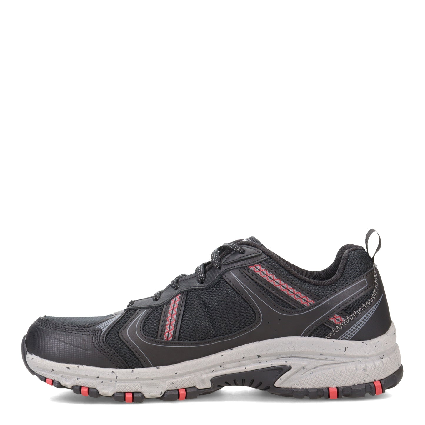 Peltz Shoes Men's Skechers Hillcrest - Vast Adventure Walking Shoe Black/Red 237266-BKRD