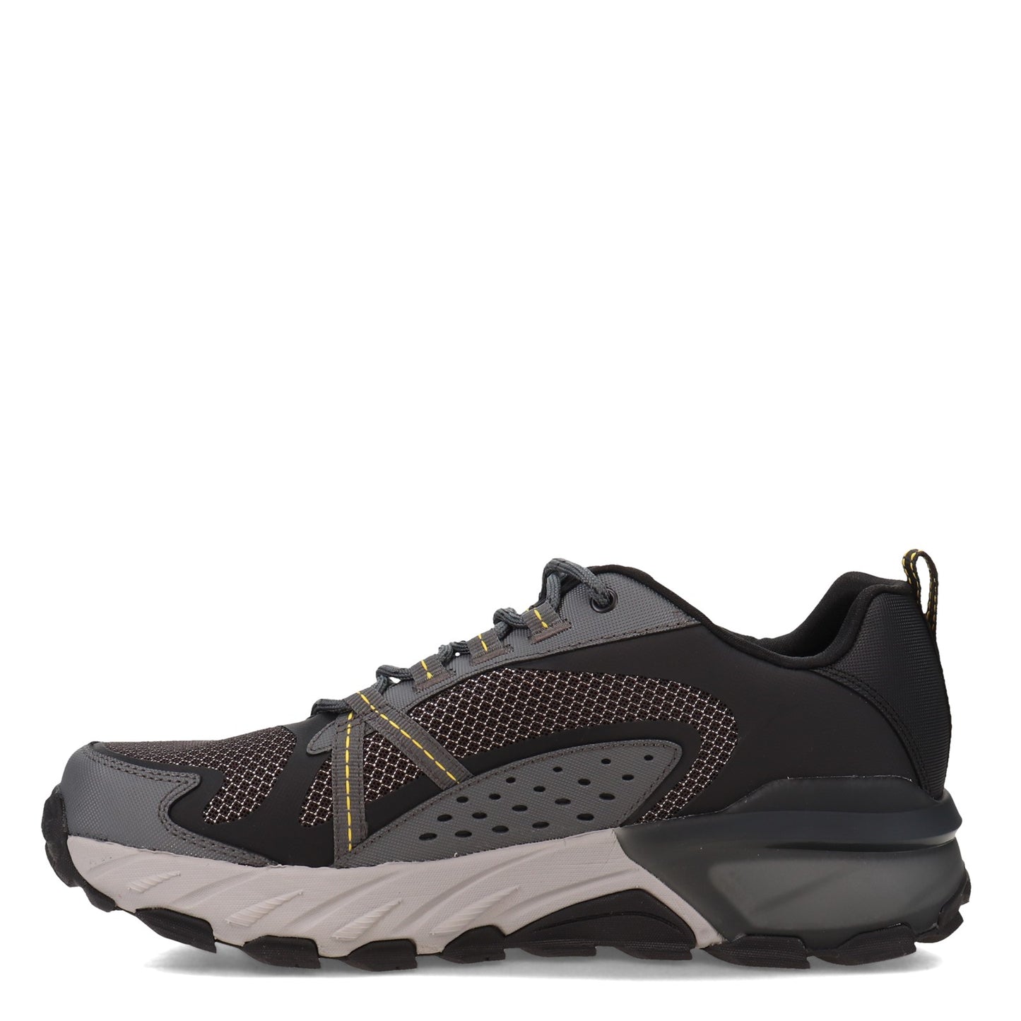 Peltz Shoes Men's Skechers Max Protect Hiking Shoe - Wide Width Black/Charcoal 237303W-BKCC