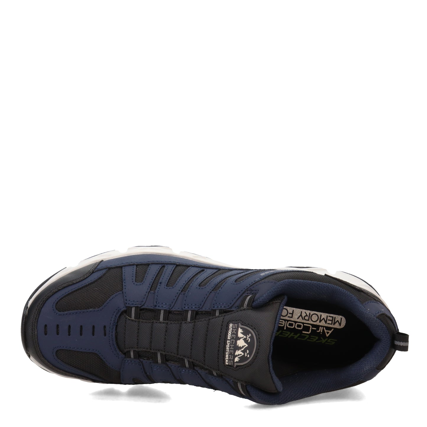 Peltz Shoes Men's Skechers Relaxed Fit: Crossbar - Cedar Hiking Shoe Navy/Black 237345-NVBK