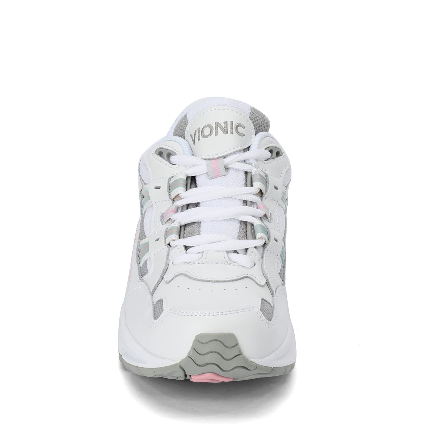 Peltz Shoes Womens Vionic Walker Classic Sneaker WHITE / PINK 23WALK-PNK