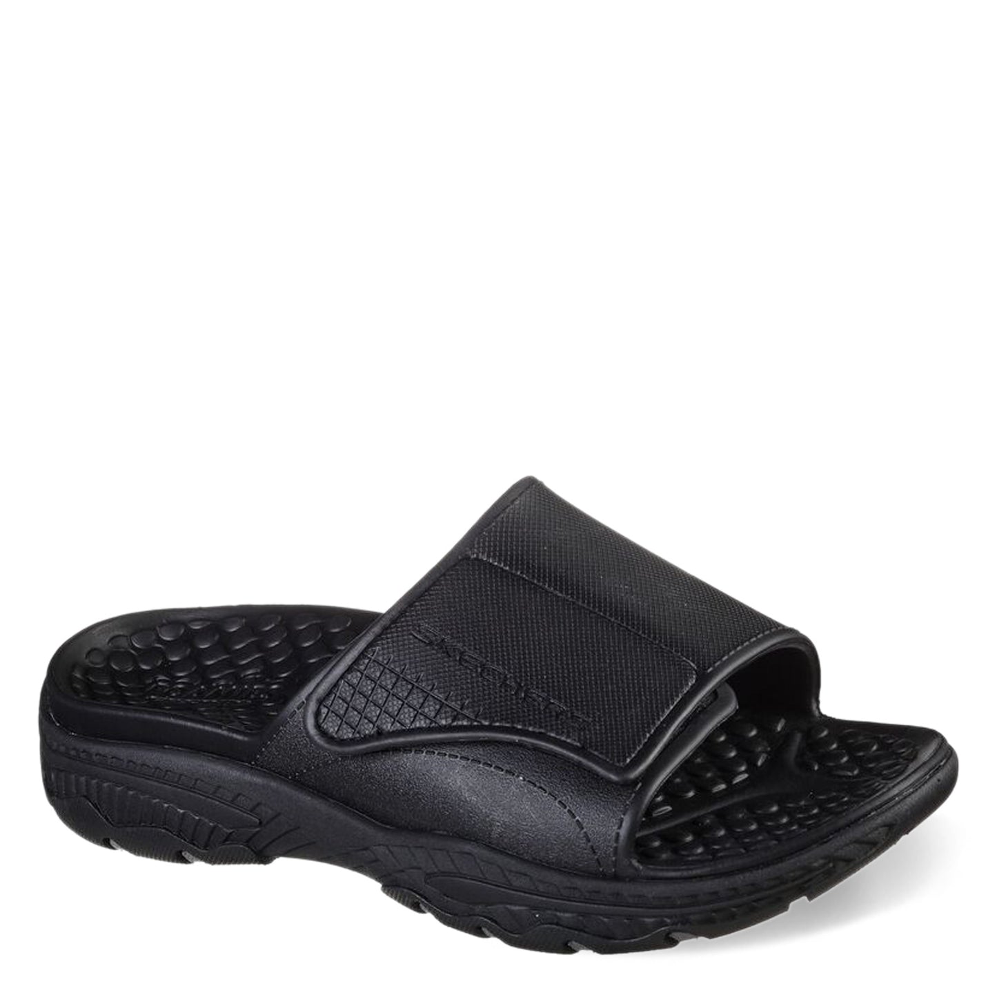 Peltz Shoes Men's Skechers Foamies: Creston Ultra - Get Away Sandal Black 243091-BBK