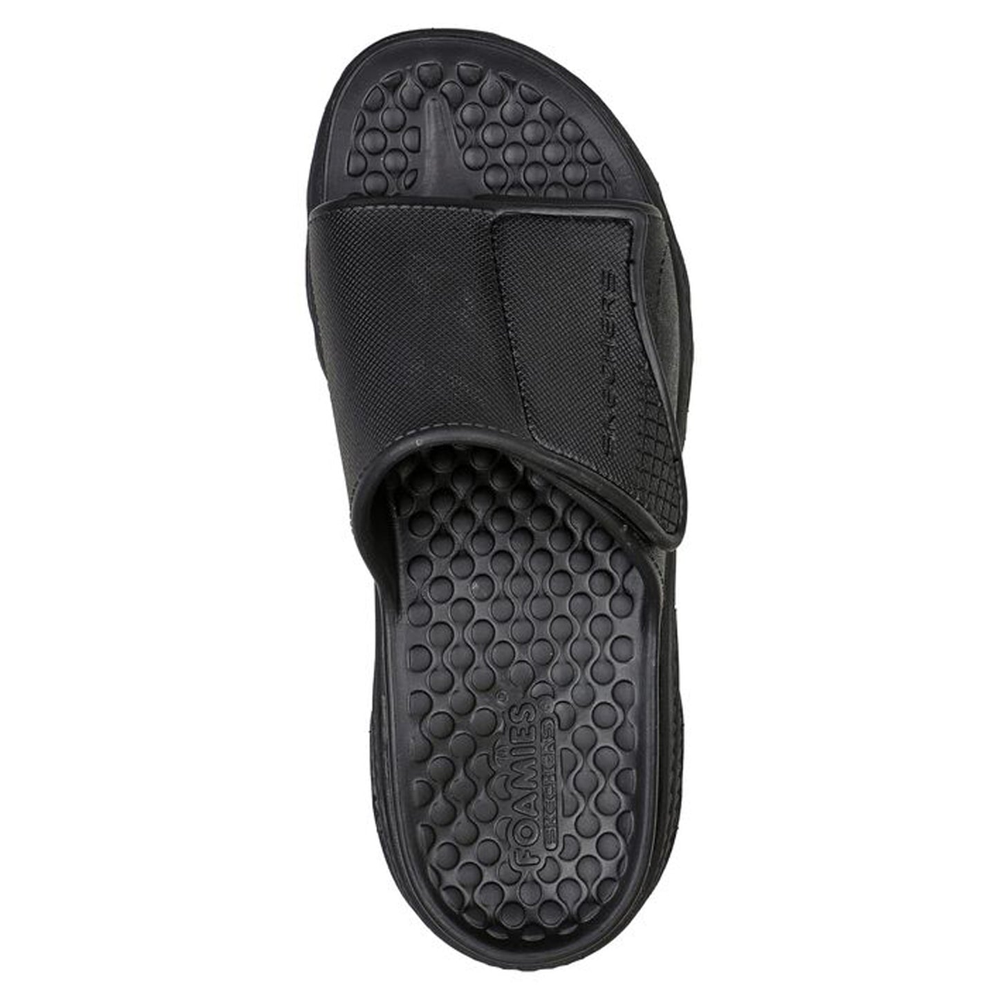 Peltz Shoes Men's Skechers Foamies: Creston Ultra - Get Away Sandal Black 243091-BBK