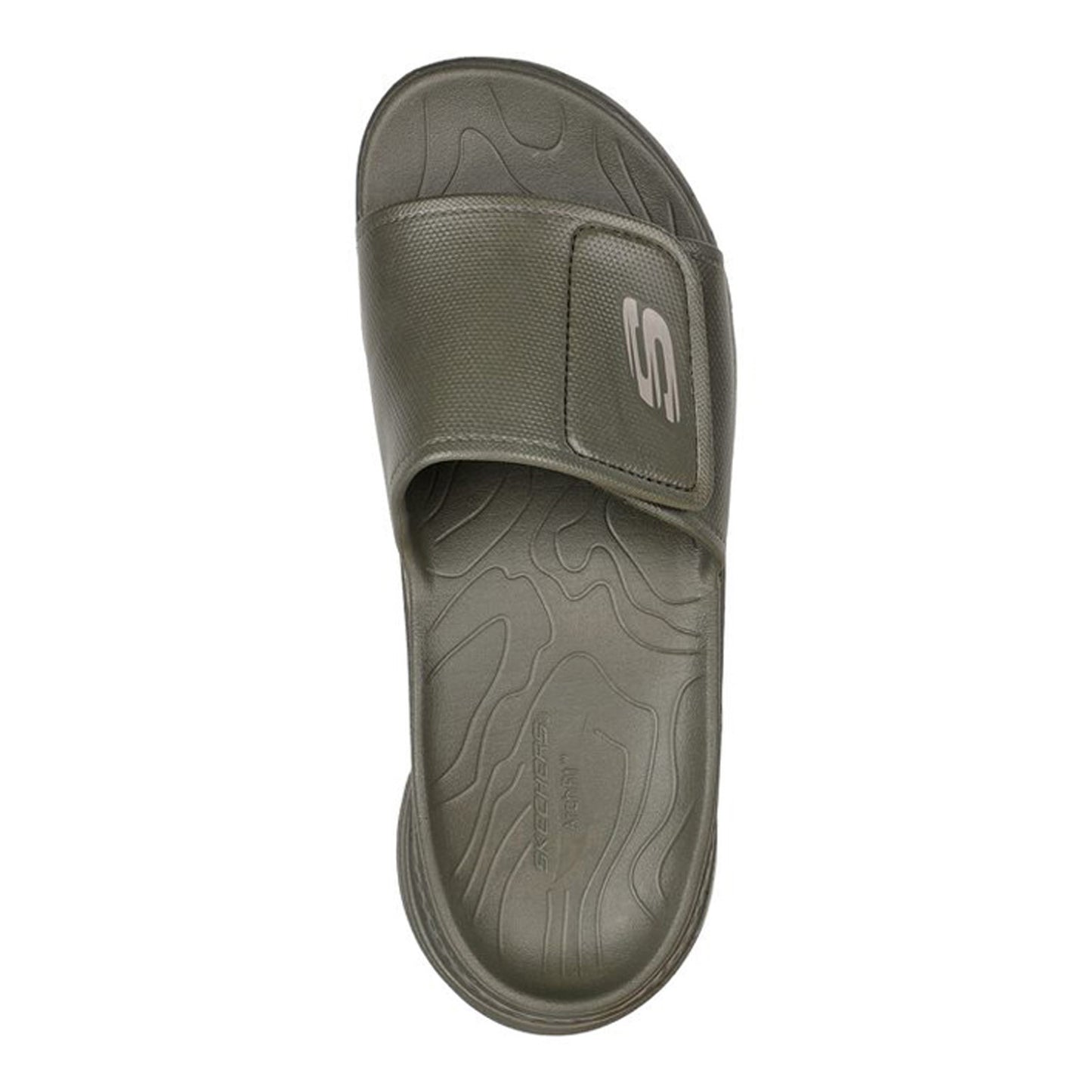 Peltz Shoes Men's Skechers Foamies: Arch Fit - Feelin Fresh Sandal Olive 243159-OLV