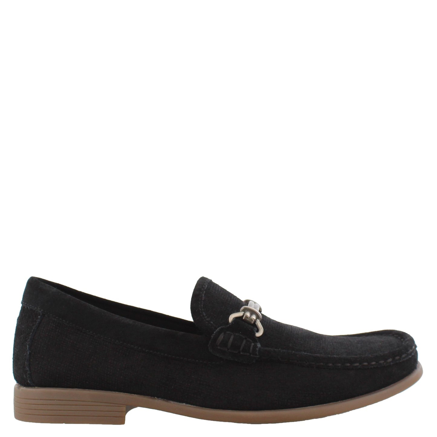 Peltz Shoes Men's Stacy Adams Kelby Moc Toe Loafers BLACK 25088-001