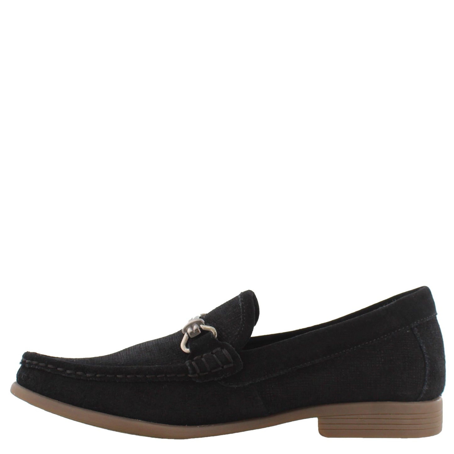 Peltz Shoes Men's Stacy Adams Kelby Moc Toe Loafers BLACK 25088-001