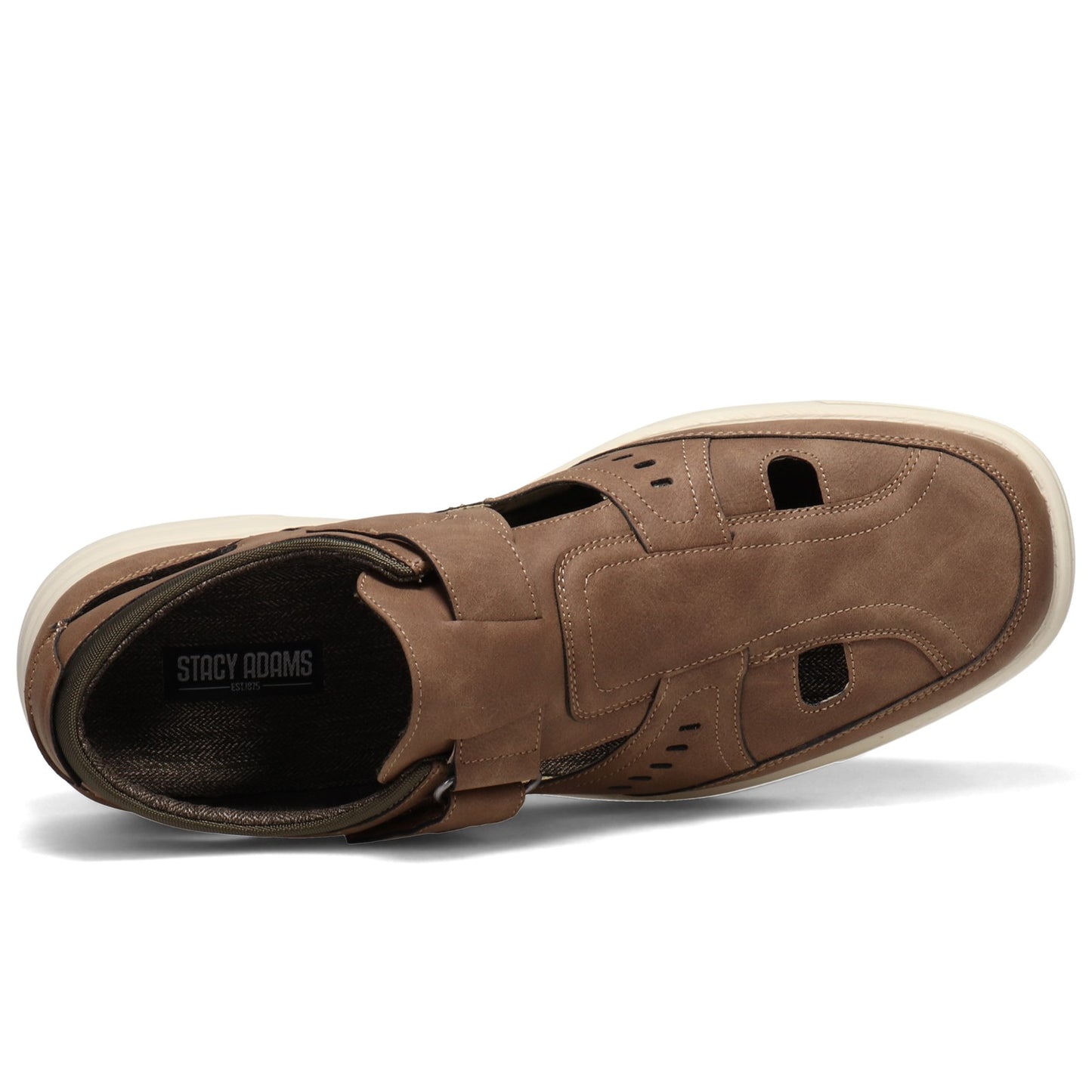 Peltz Shoes Men's Stacy Adams Spence Slip-On TAUPE 25442-260