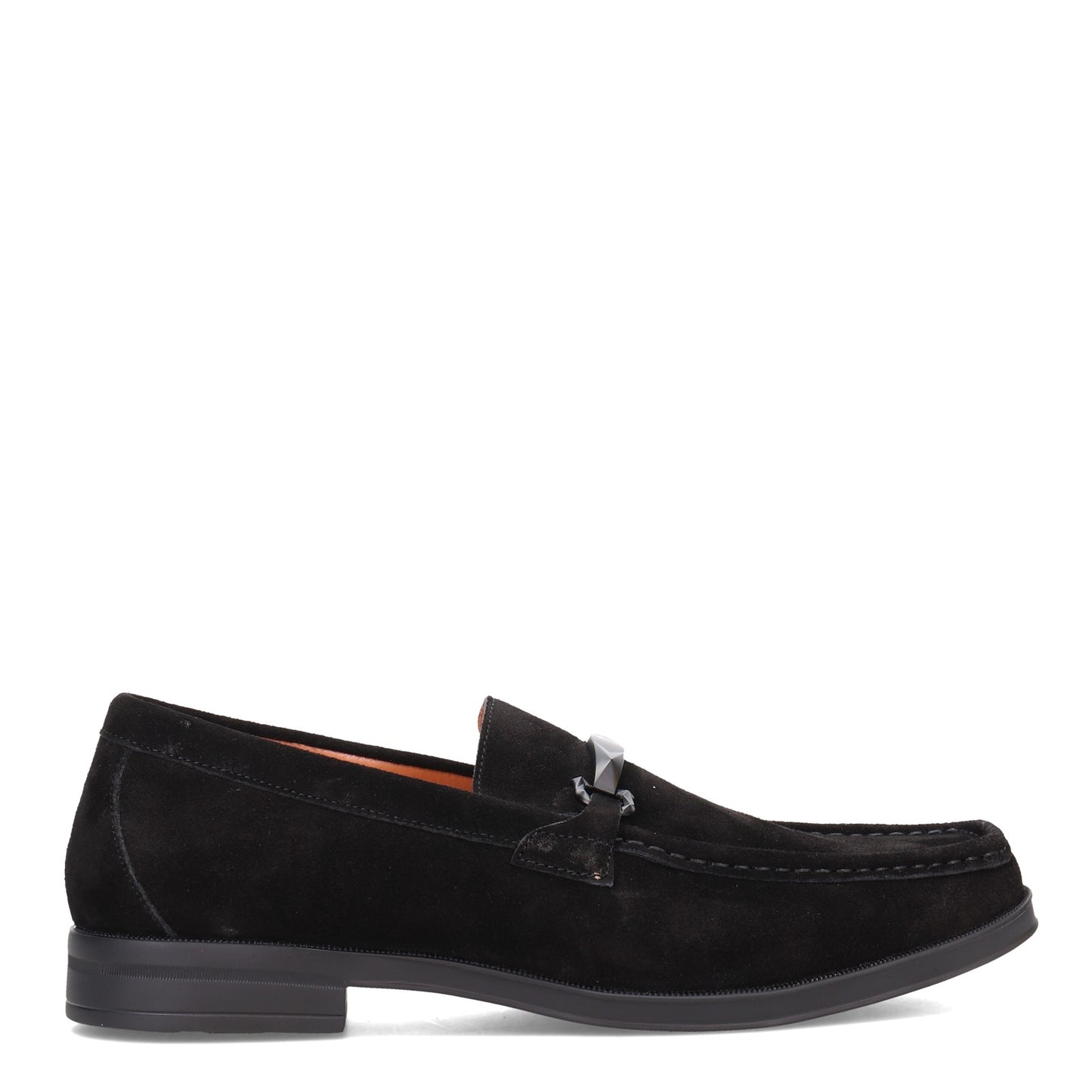 Peltz Shoes Men's Stacy Adams Paragon Loafer BLACK SUEDE 25485-008