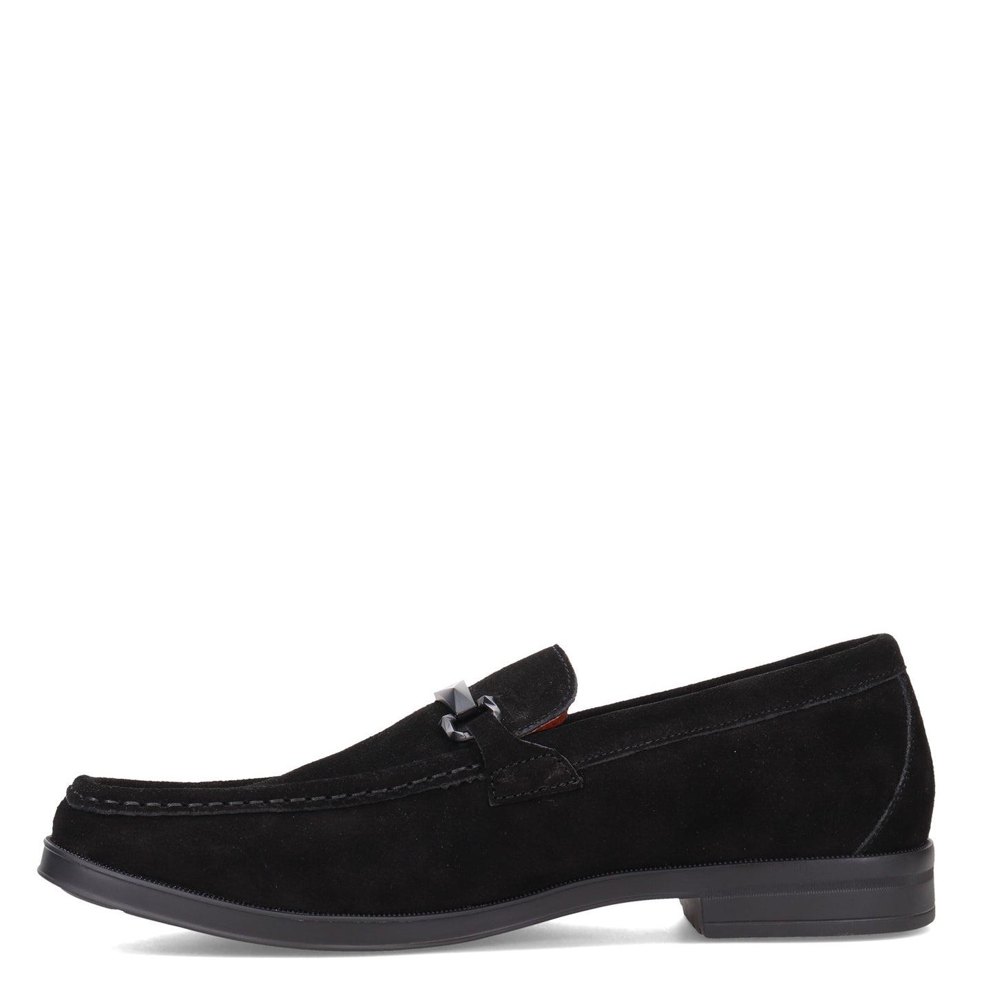 Peltz Shoes Men's Stacy Adams Paragon Loafer BLACK SUEDE 25485-008
