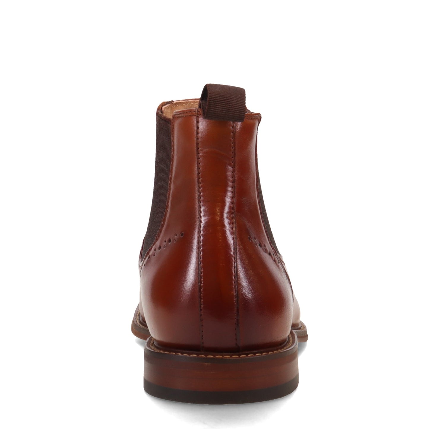 Peltz Shoes Men's Stacy Adams Maury Cap Toe Chelsea Boot COGNAC 25492-221