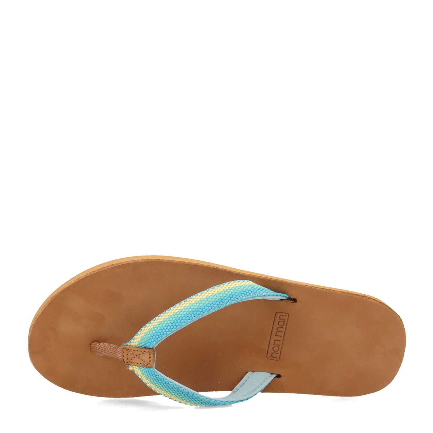 Peltz Shoes Women's Hari Mari Scouts Sandal AQUA 2550-614
