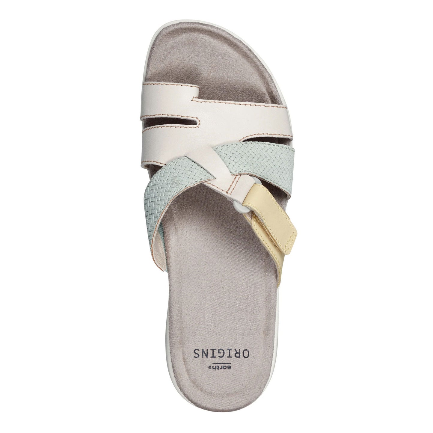 Peltz Shoes Women's Earth Origins Samara Sandal WHITE 255240-109
