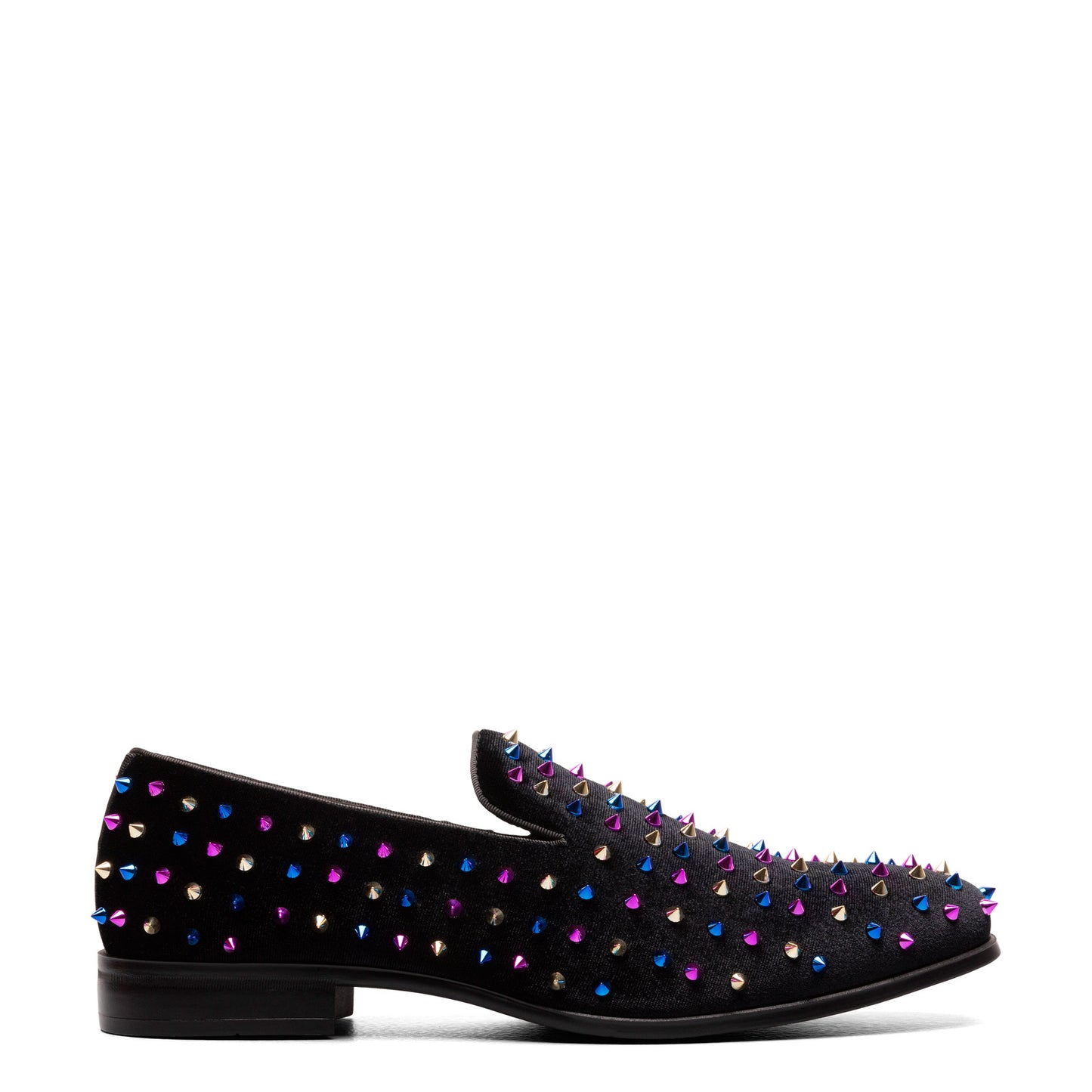 Peltz Shoes Men's Stacy Adams Spire Loafer Black Blue Multi 25532-966