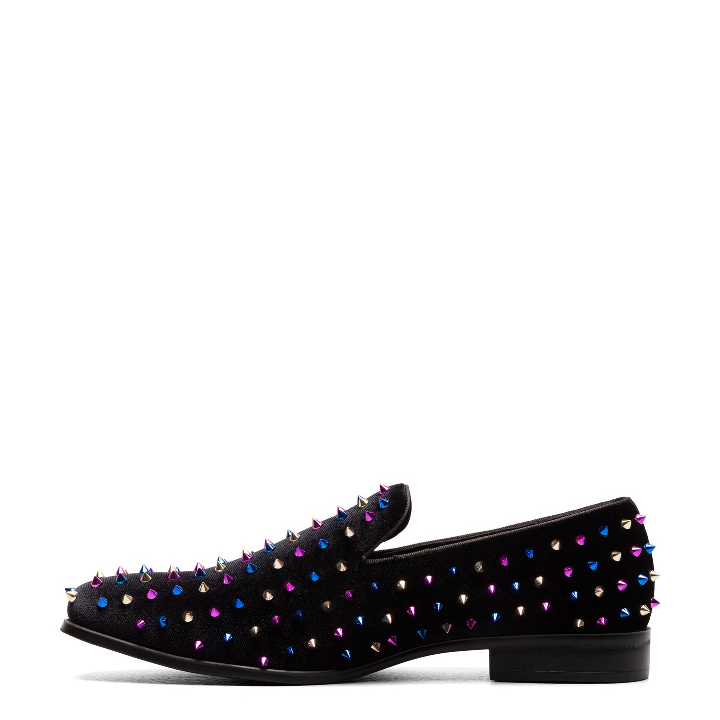 Peltz Shoes Men's Stacy Adams Spire Loafer Black Blue Multi 25532-966