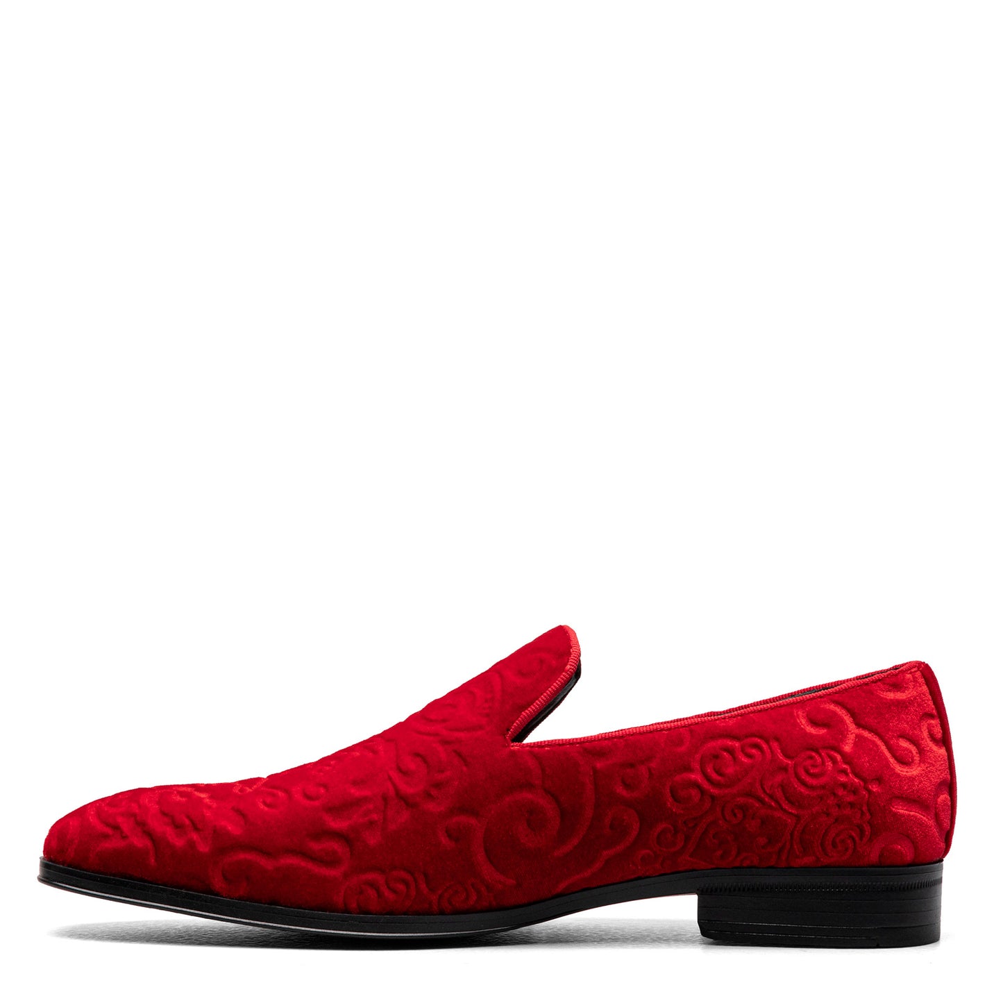 Peltz Shoes Men's Stacy Adams Saunders Loafer RED BEAN 25581-600