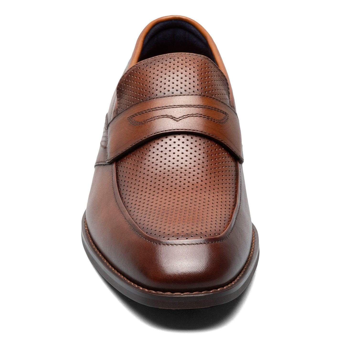Peltz Shoes Men's Stacy Adams Karnes Loafer COGNAC 25591-221