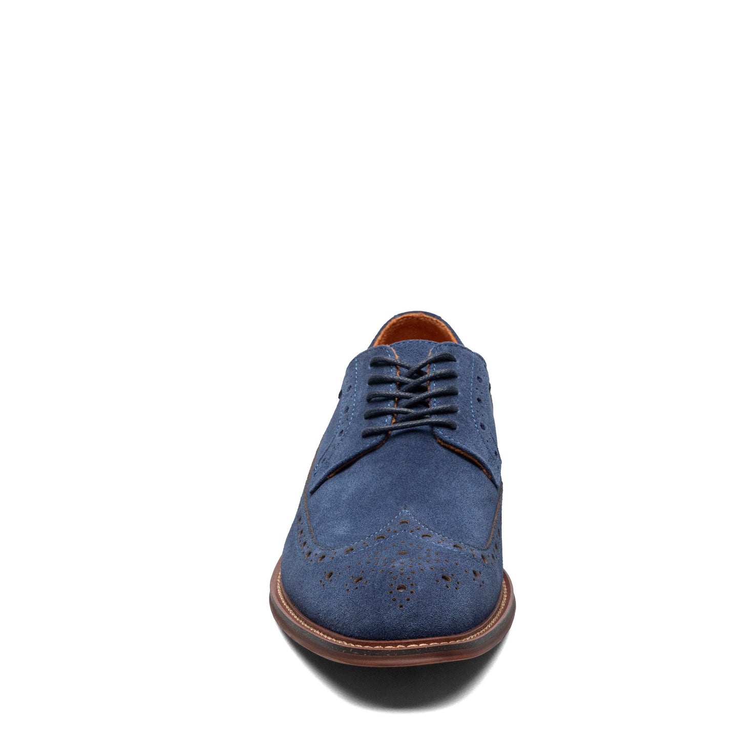 Peltz Shoes Men's Stacy Adams Marligan Wingtip Oxford Navy 25616-415