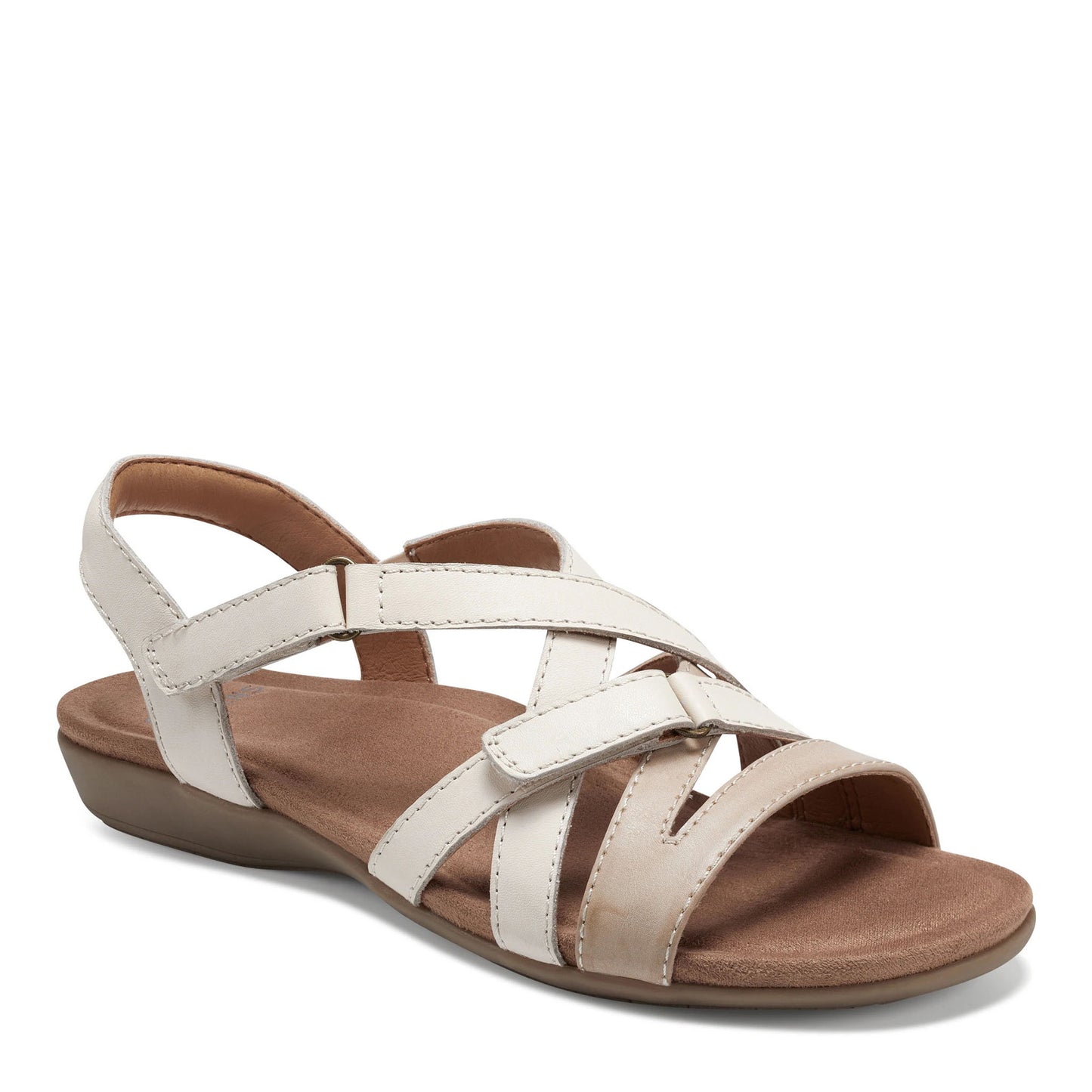 Peltz Shoes Women's Earth Origins Brandi Sandal CREAM 256995-250