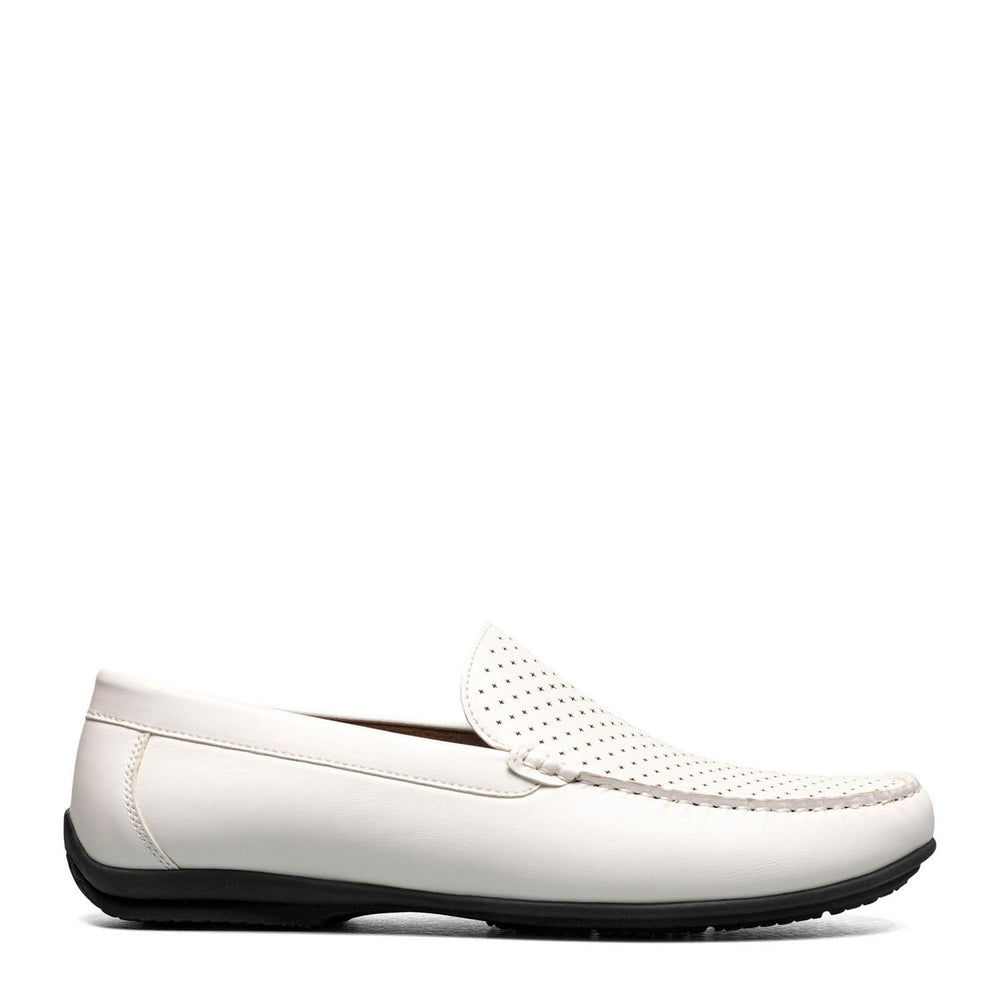 Stacy Adams White Leather Loafers for Men Amazon.com | Stacy Adams Men main image 4